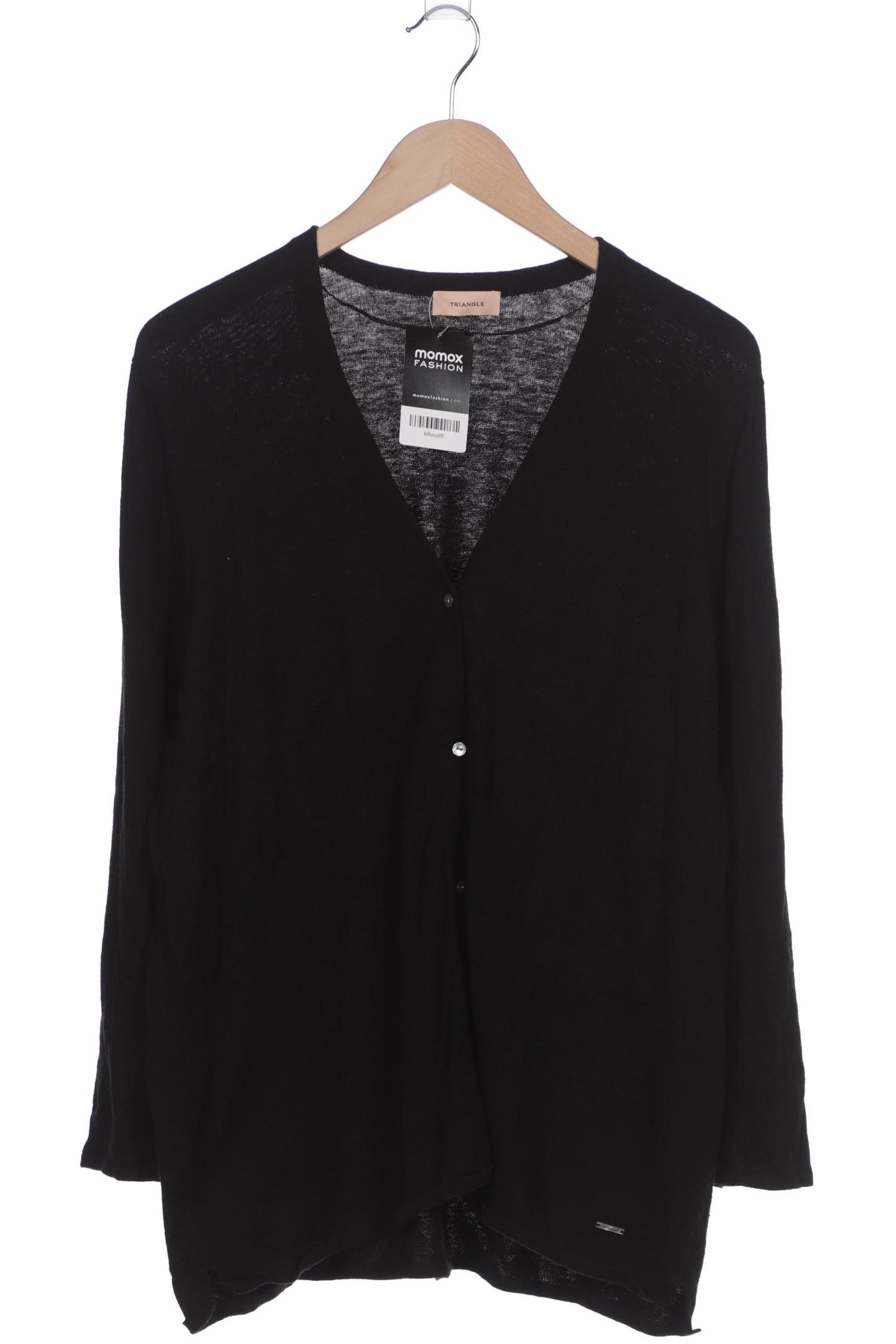 

Triangle Damen Strickjacke, schwarz, Gr. 46
