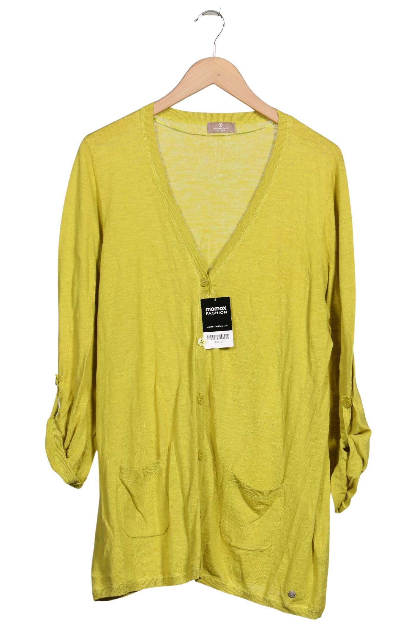 

Triangle Damen Strickjacke, gelb, Gr. 50