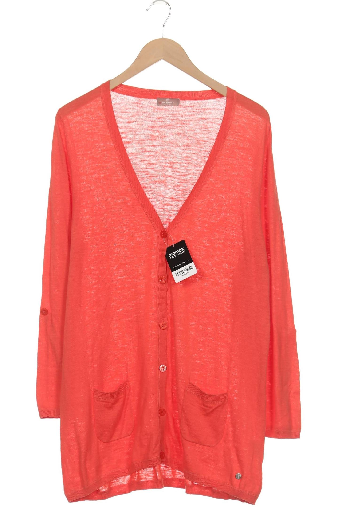 

Triangle Damen Strickjacke, orange, Gr. 44