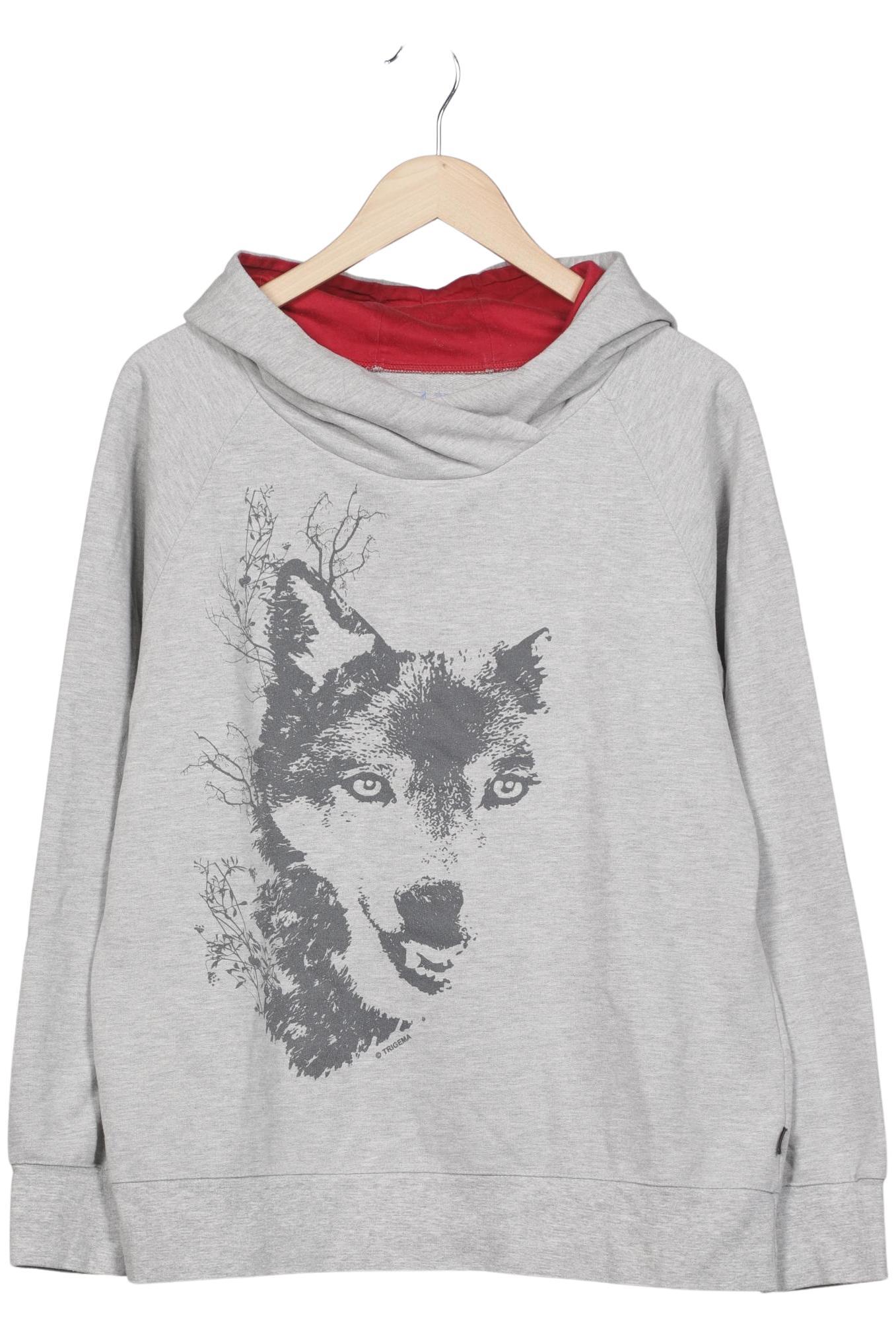 

Trigema Damen Kapuzenpullover, grau, Gr. 44