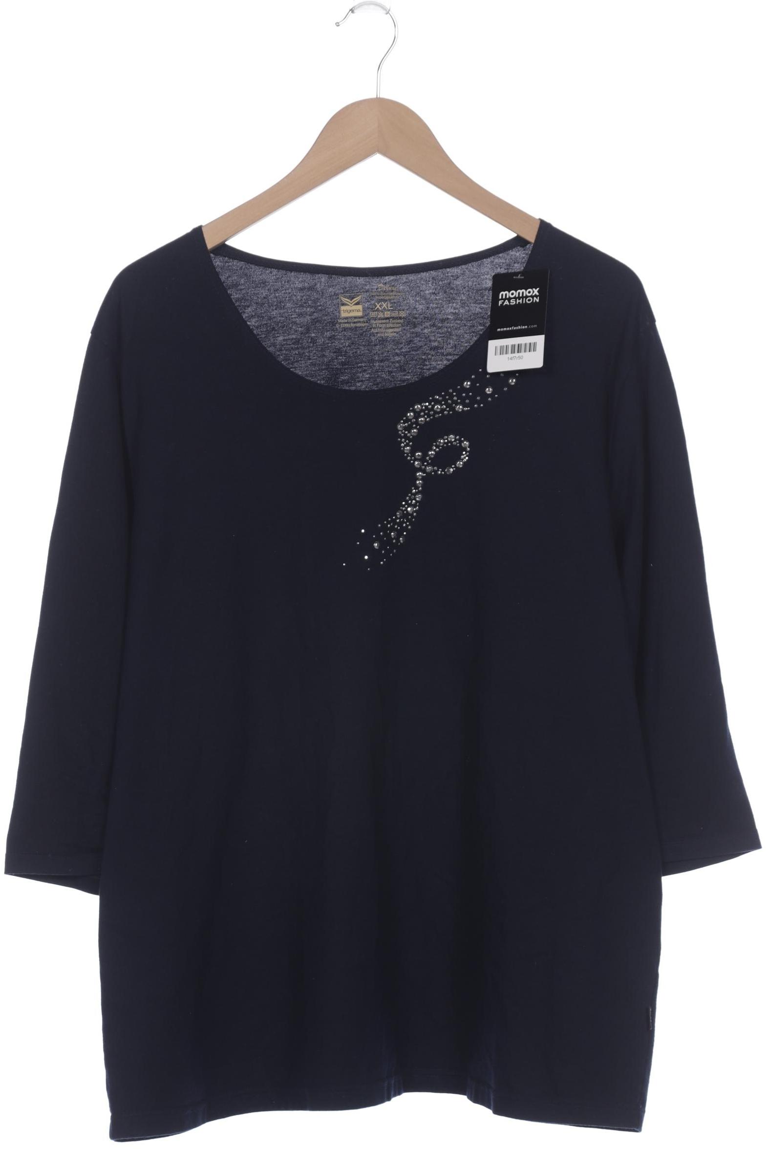 

Trigema Damen Langarmshirt, marineblau, Gr. 46