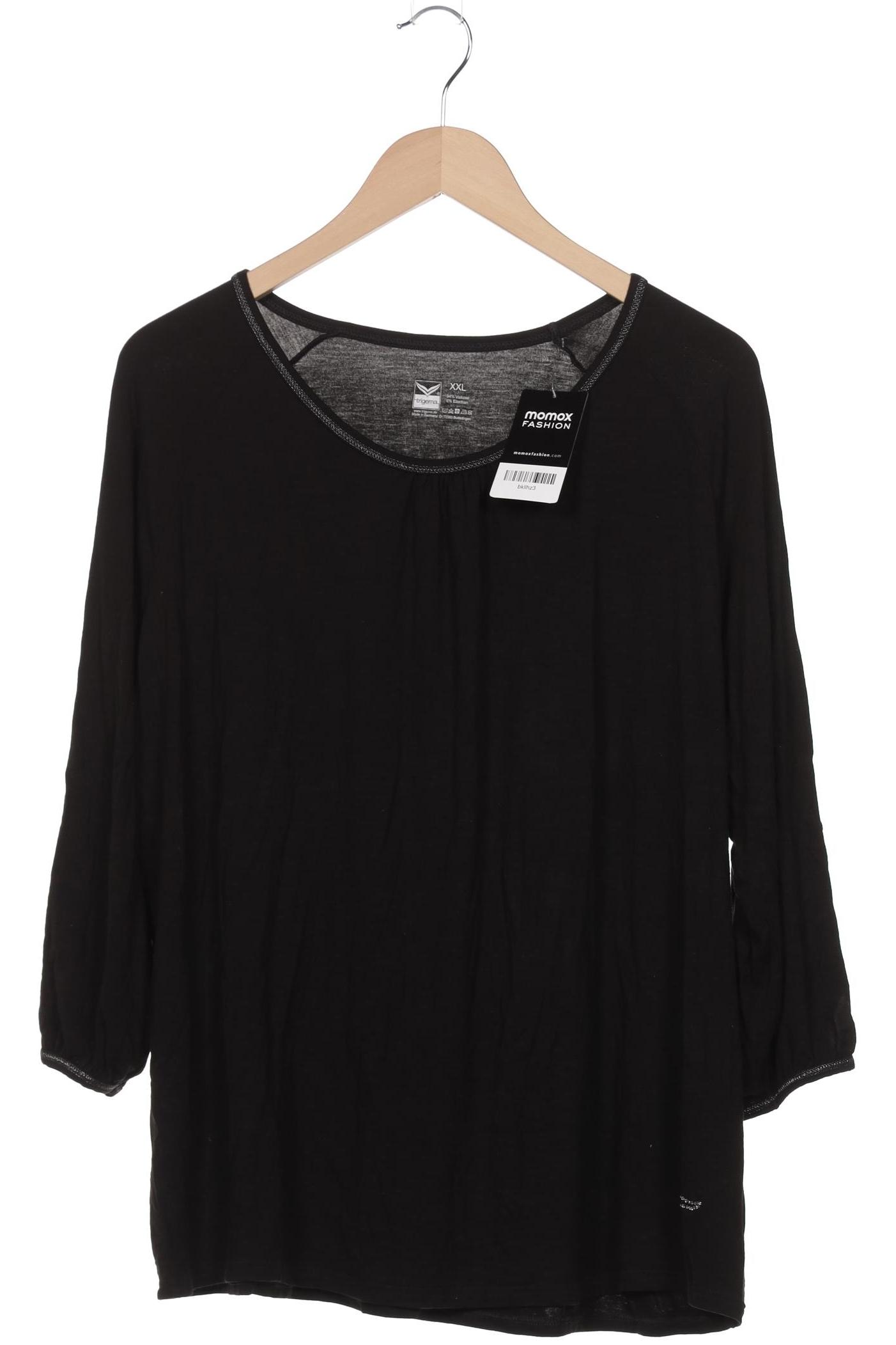 

Trigema Damen Langarmshirt, schwarz, Gr. 46