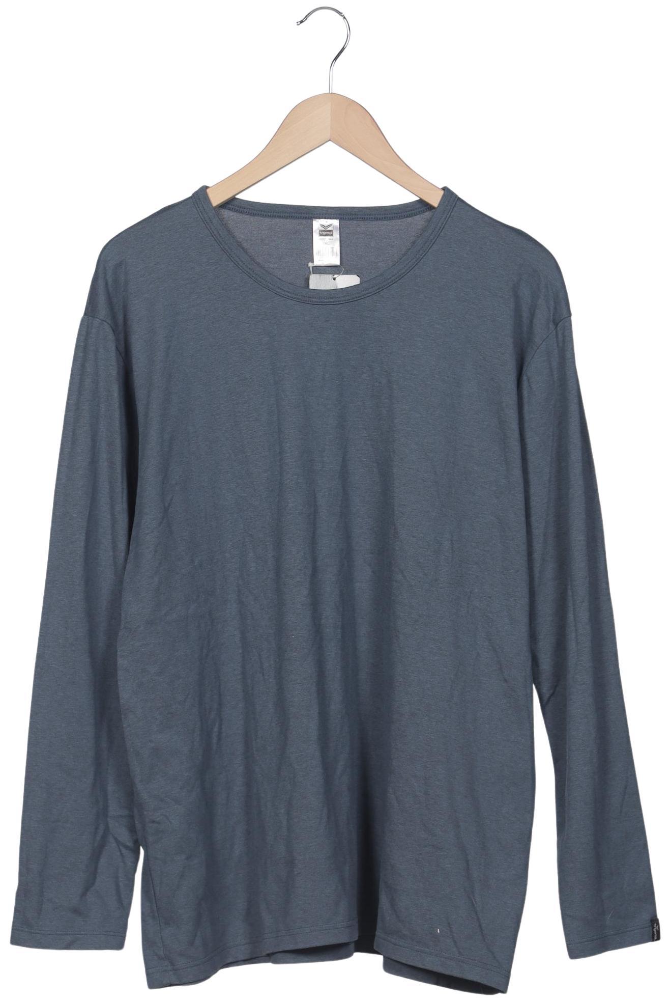 

Trigema Damen Langarmshirt, blau, Gr. 48