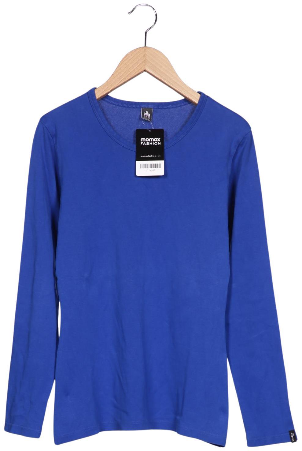 

Trigema Damen Langarmshirt, blau, Gr. 36