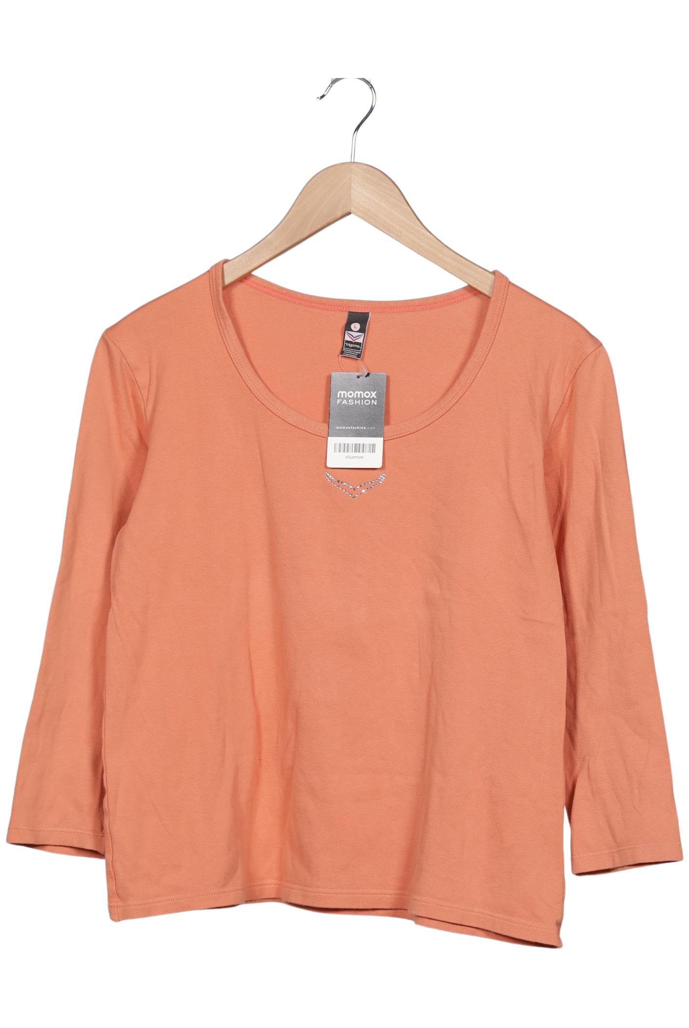 

Trigema Damen Langarmshirt, orange, Gr. 42