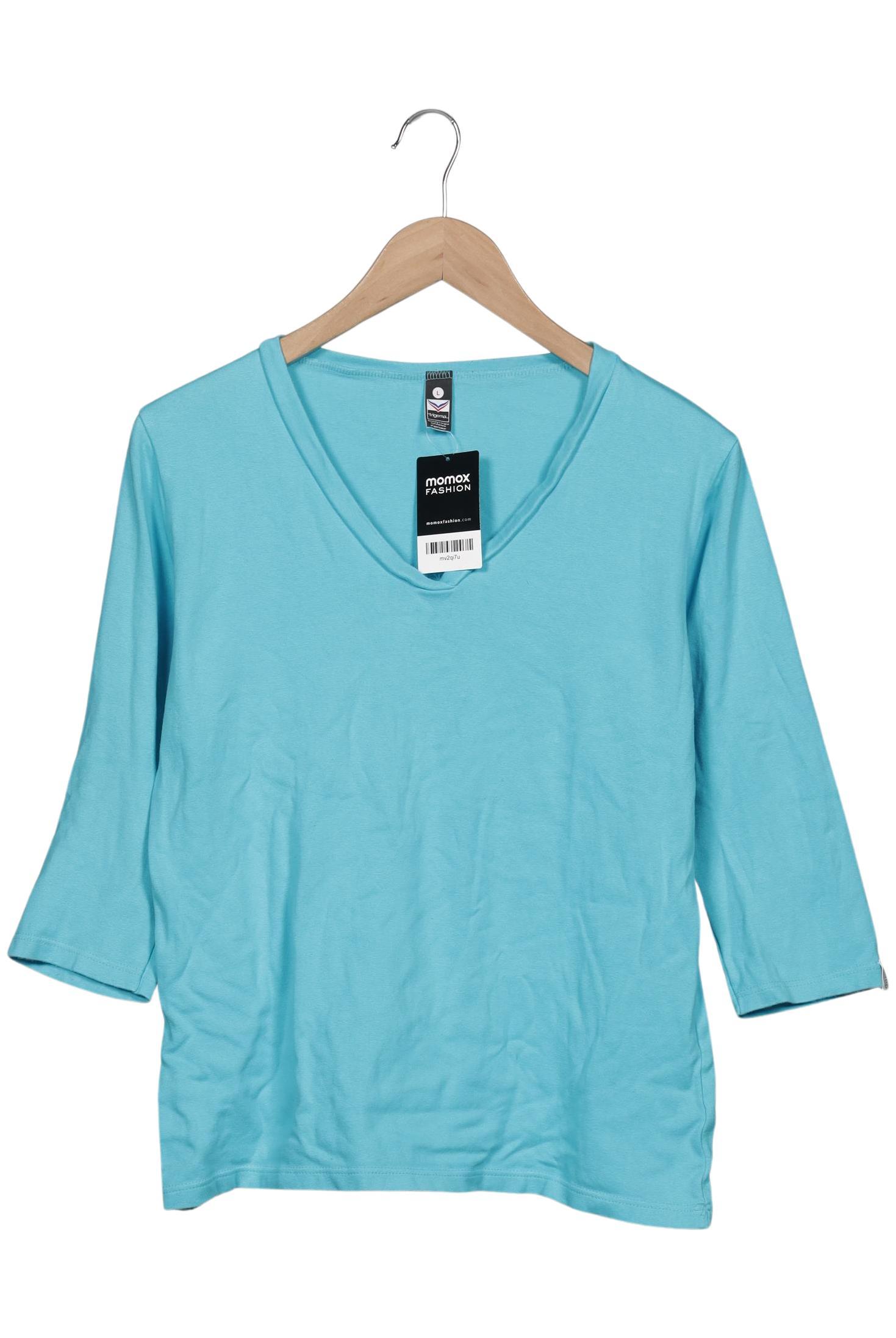 

Trigema Damen Langarmshirt, hellblau, Gr. 42