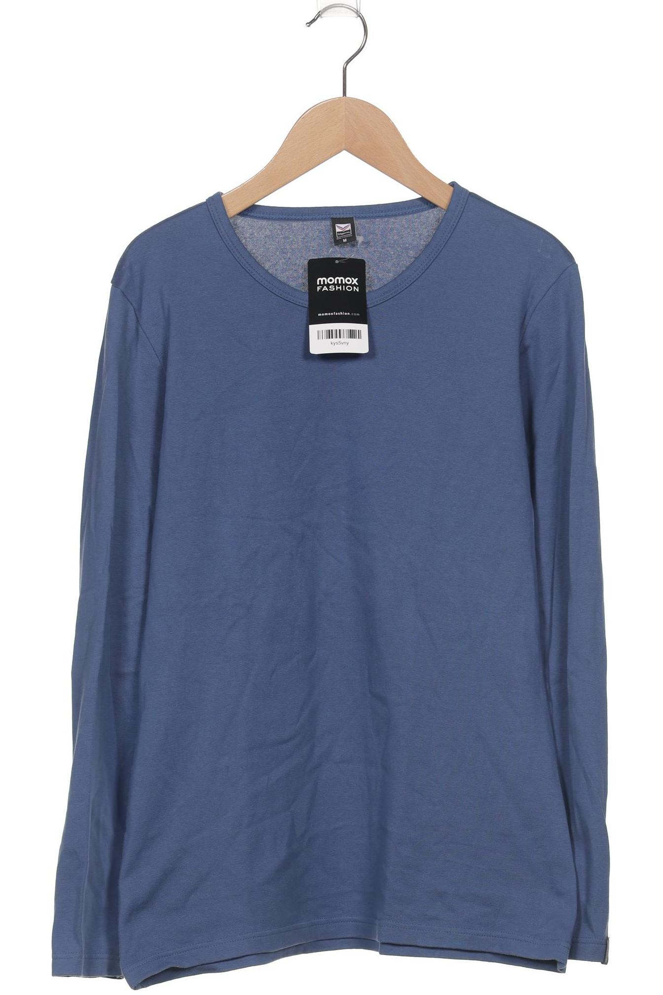 

Trigema Damen Langarmshirt, blau, Gr. 38