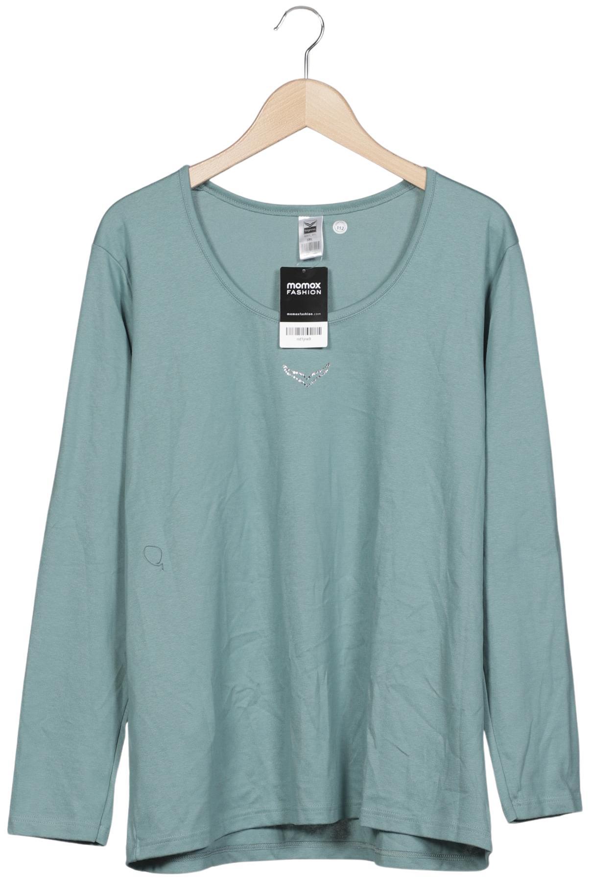 

Trigema Damen Langarmshirt, türkis, Gr. 46