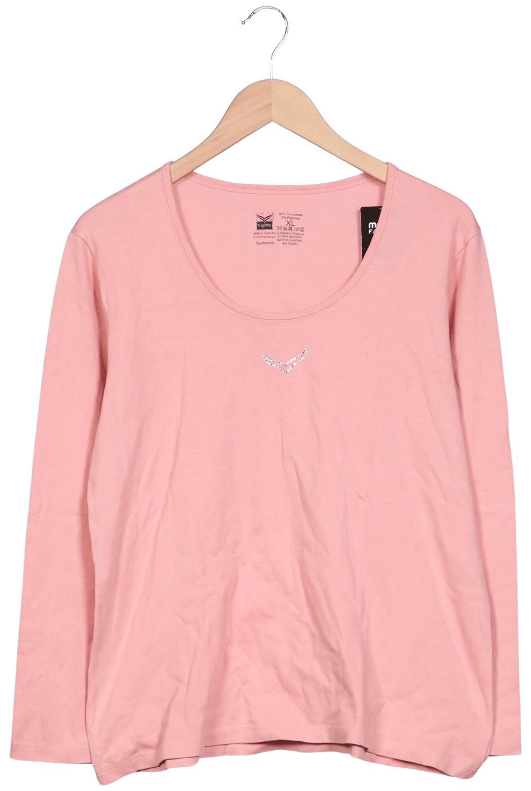 

Trigema Damen Langarmshirt, pink, Gr. 44