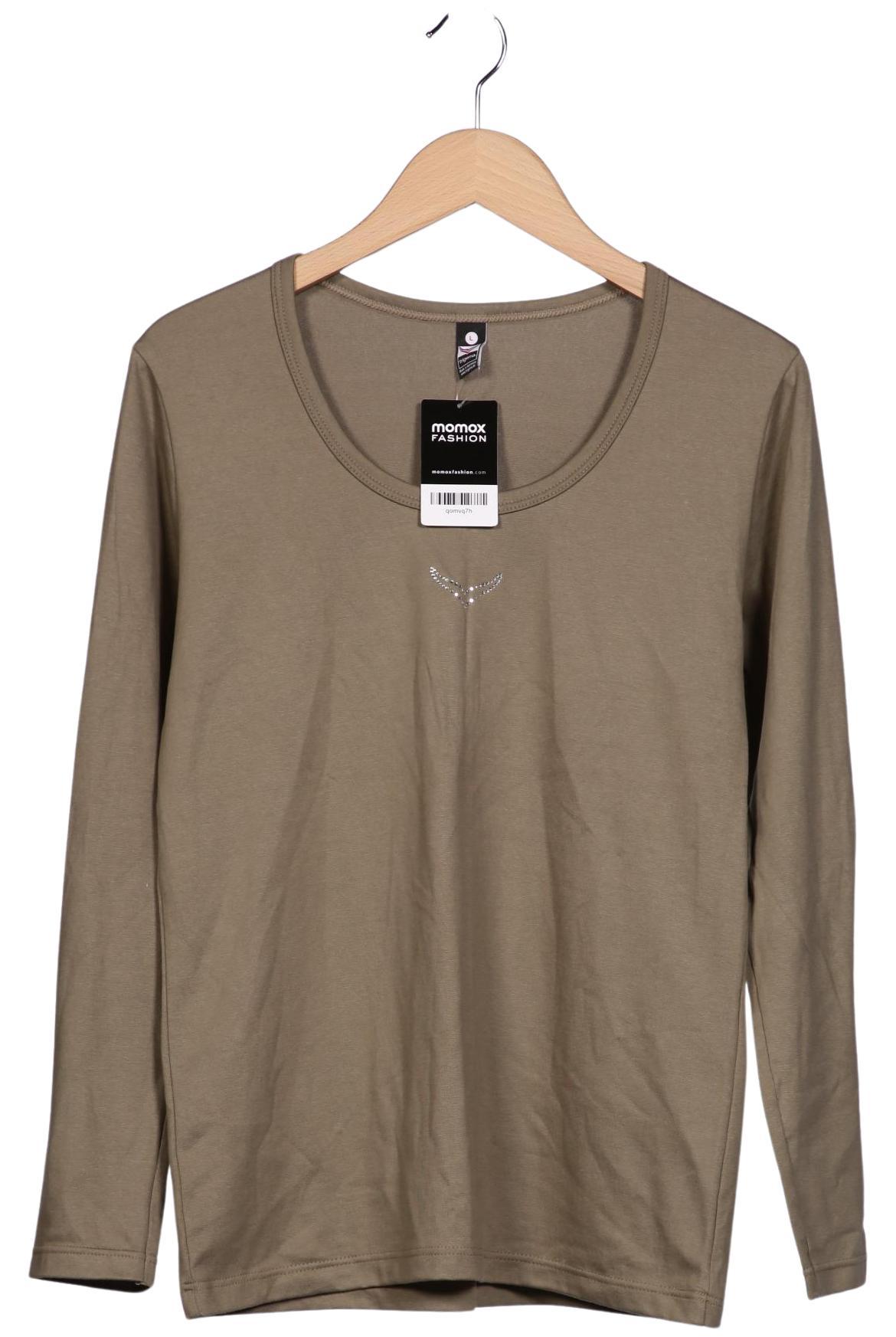 

Trigema Damen Langarmshirt, grün, Gr. 42