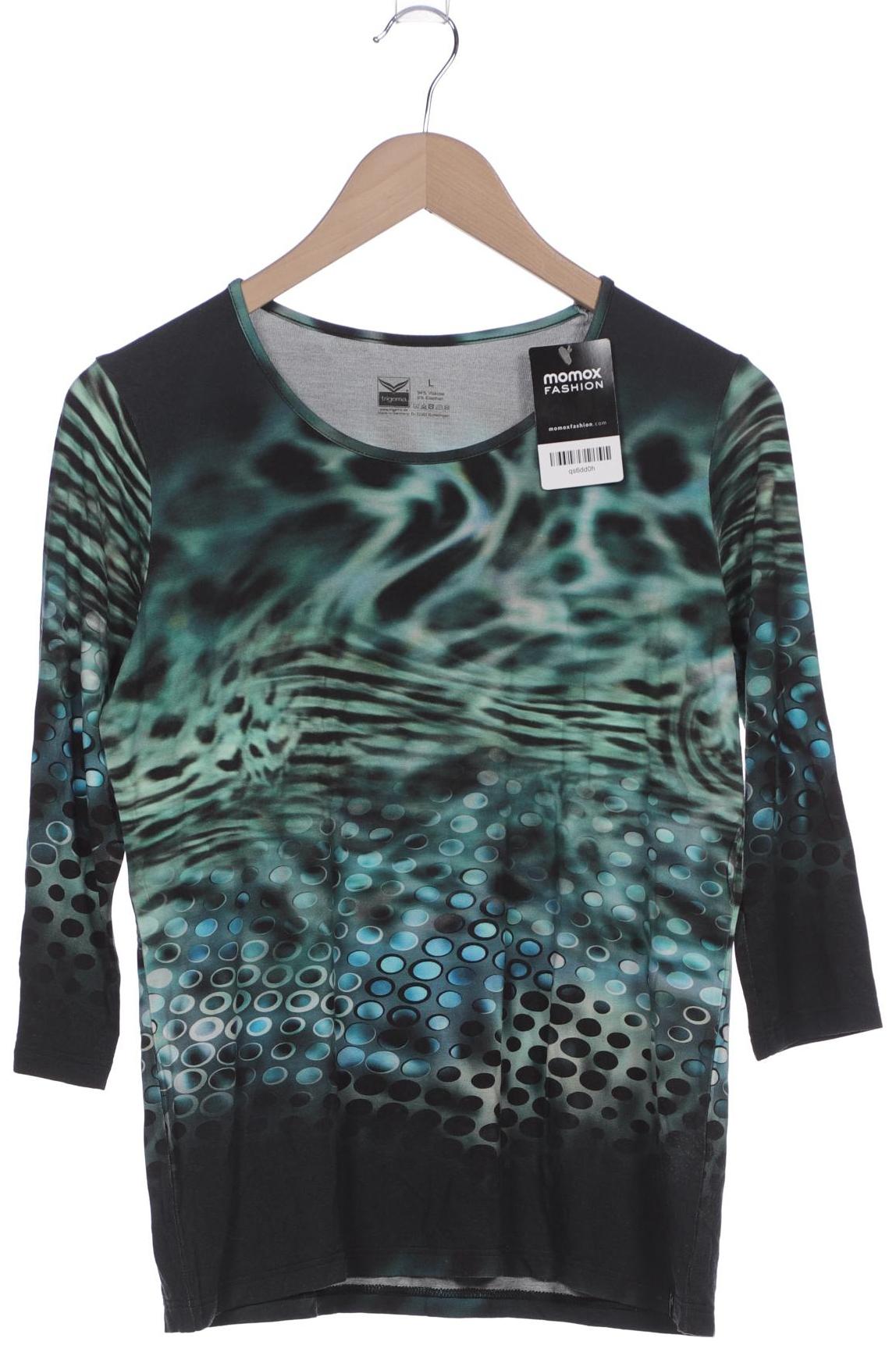 

Trigema Damen Langarmshirt, grün, Gr. 42