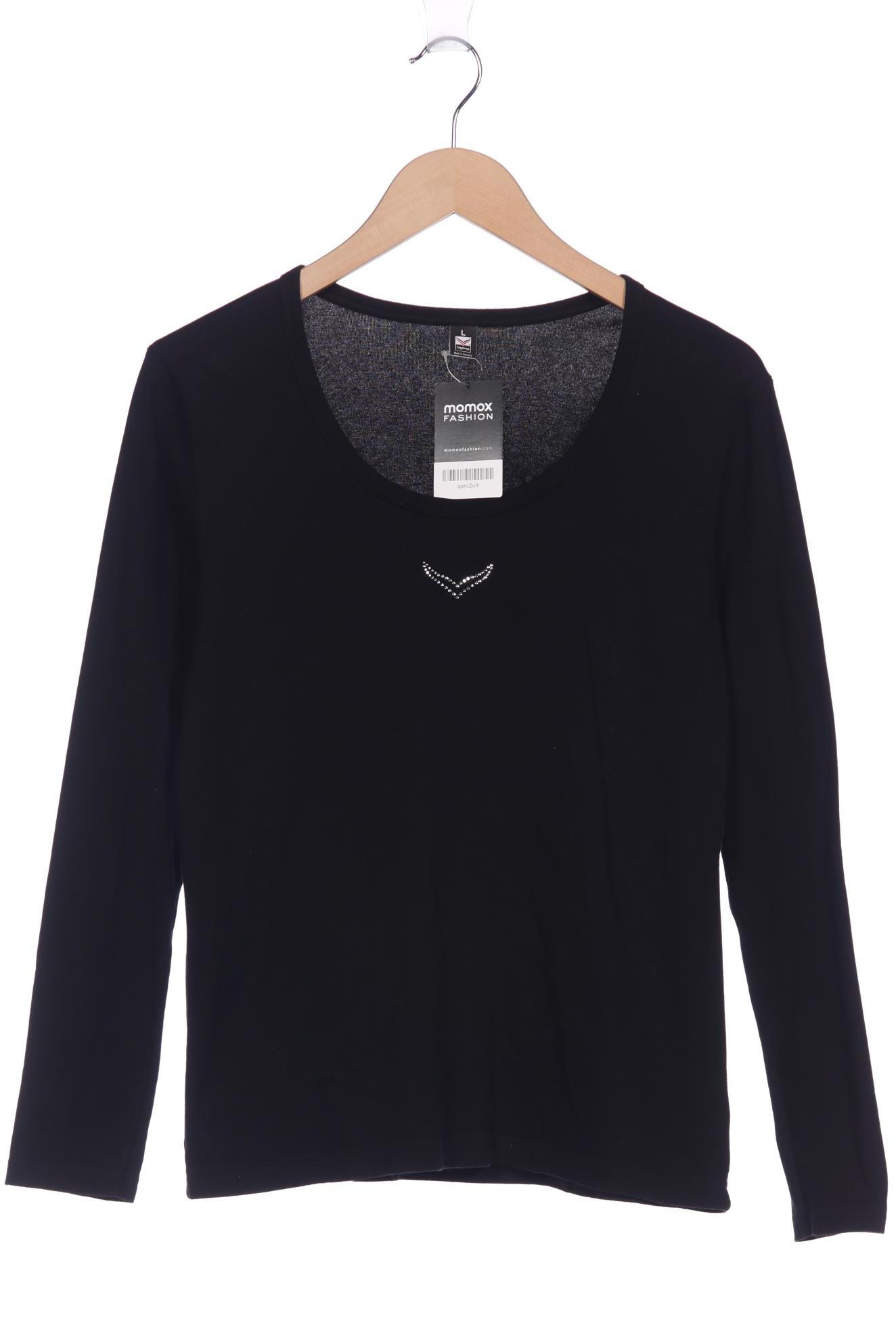 

Trigema Damen Langarmshirt, schwarz, Gr. 42