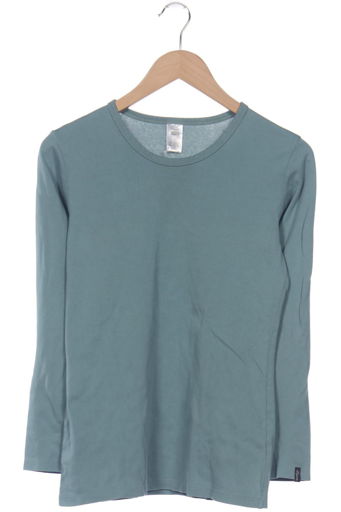 

Trigema Damen Langarmshirt, türkis, Gr. 38