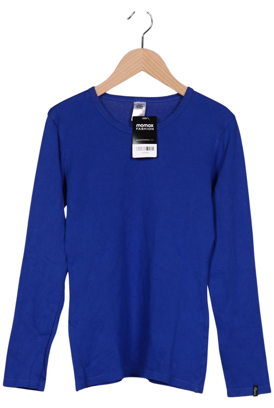 

Trigema Damen Langarmshirt, blau, Gr. 36