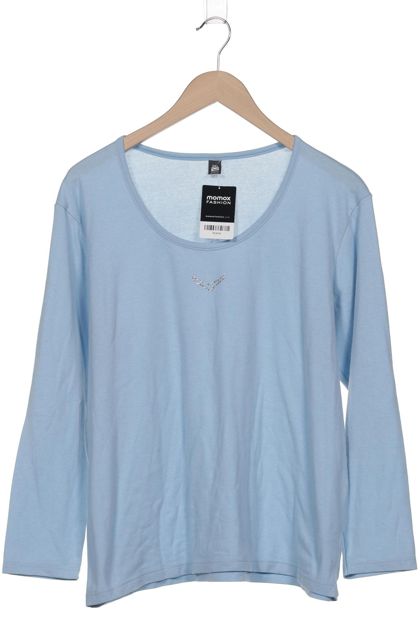 

Trigema Damen Langarmshirt, blau, Gr. 46