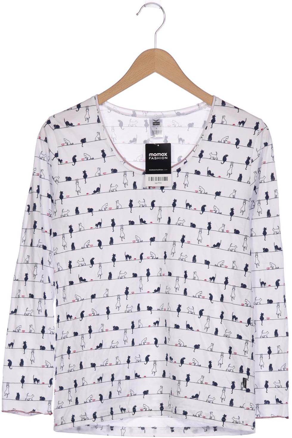 

Trigema Damen Langarmshirt, weiß, Gr. 36