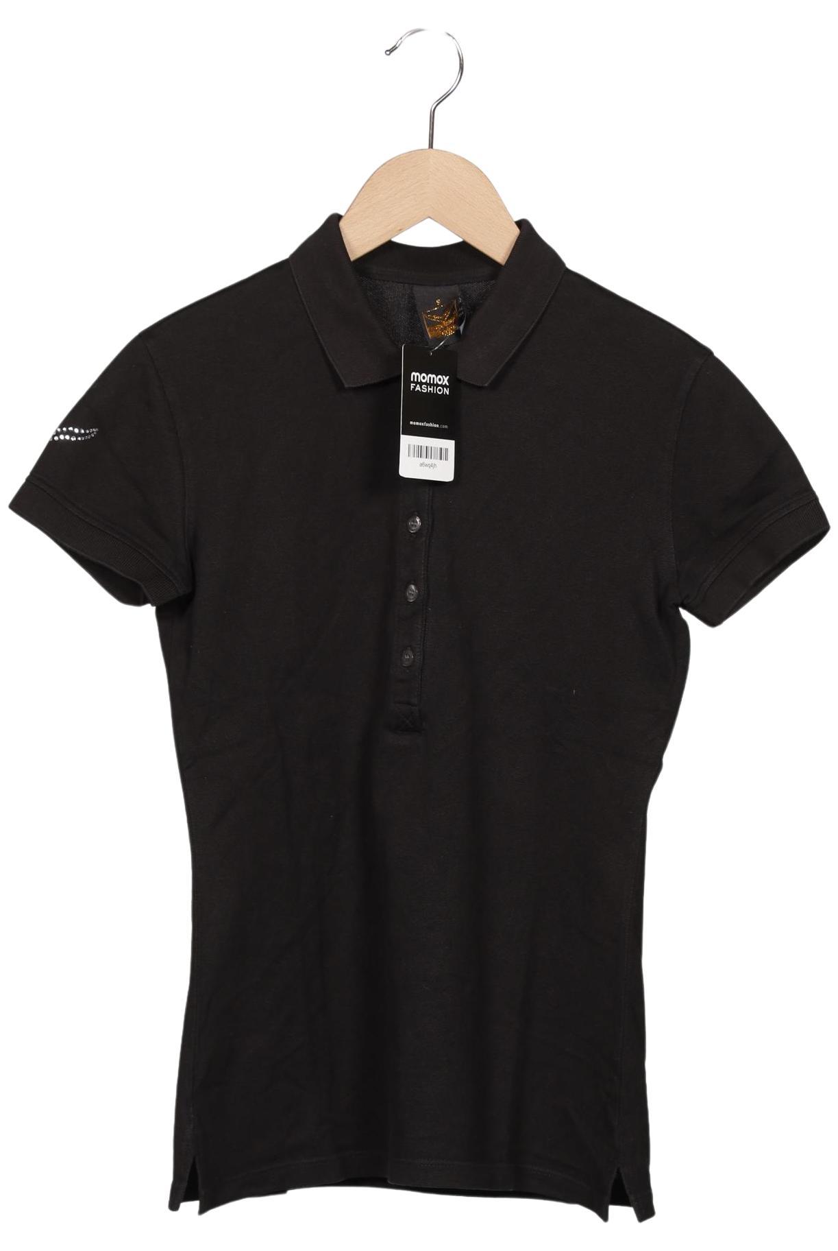 

Trigema Damen Poloshirt, schwarz, Gr. 36