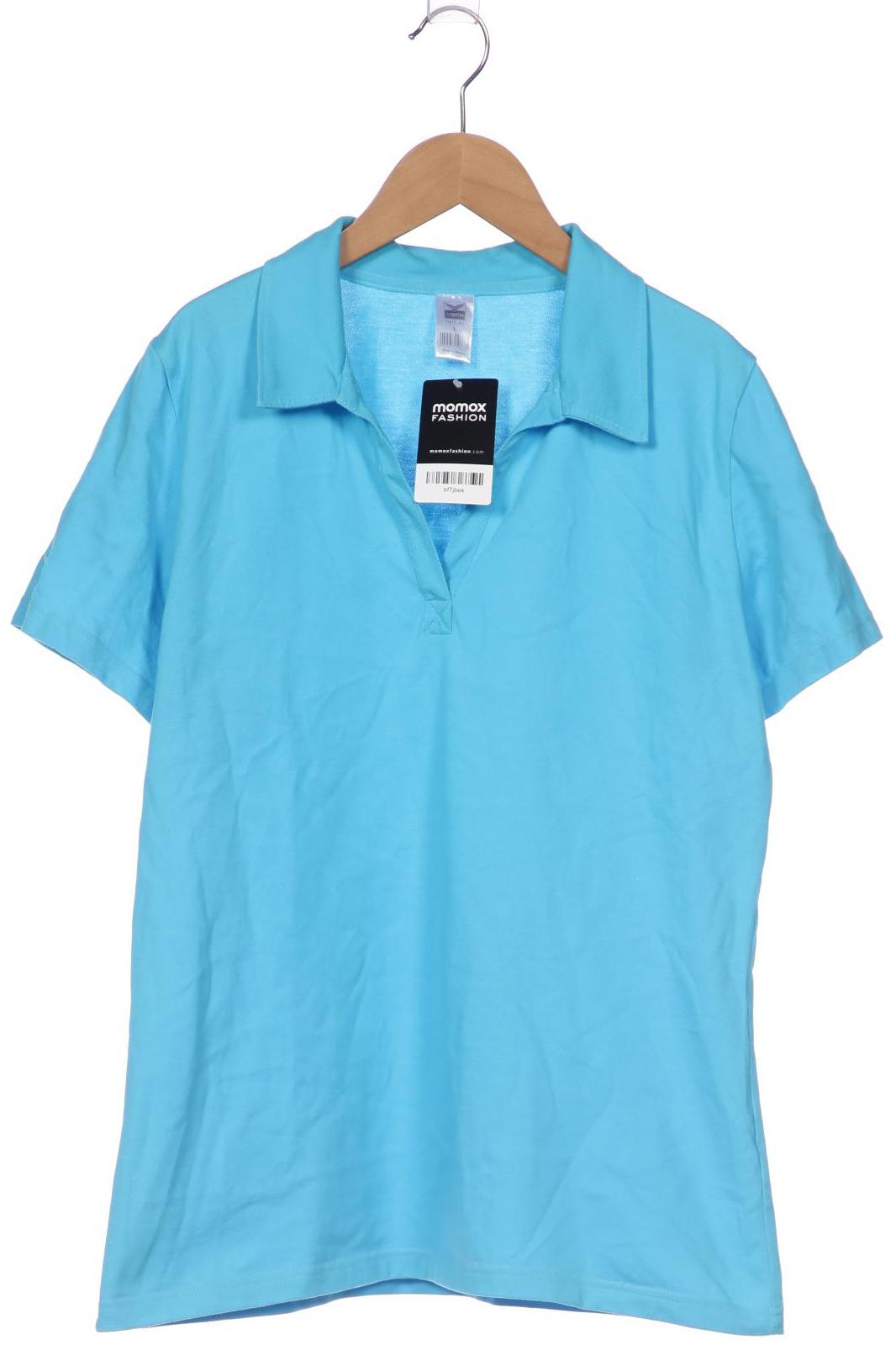 

Trigema Damen Poloshirt, blau, Gr. 42