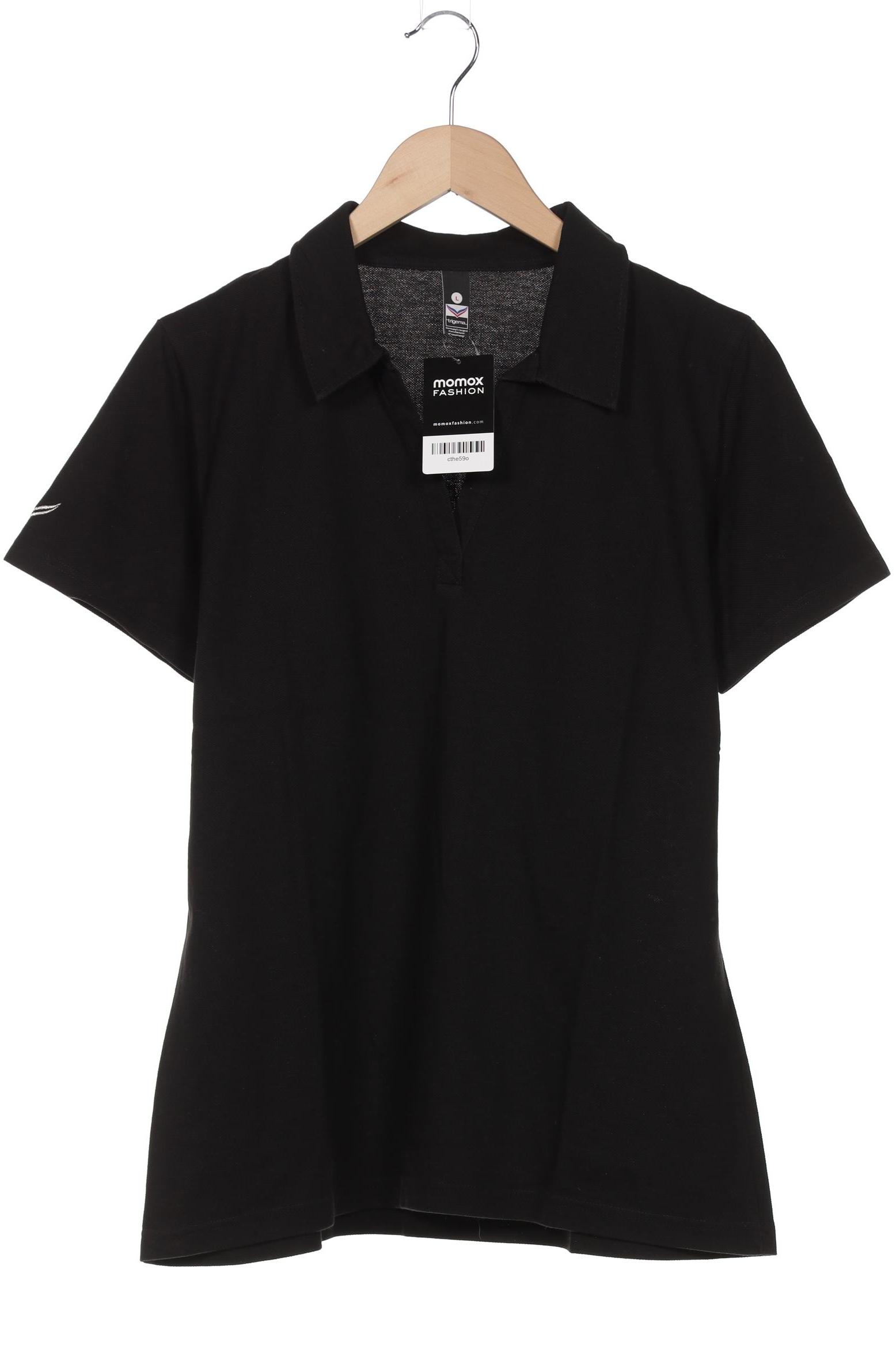 

Trigema Damen Poloshirt, schwarz, Gr. 42