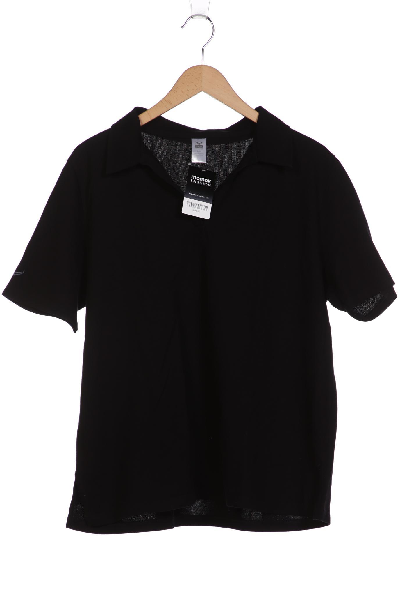 

Trigema Damen Poloshirt, schwarz, Gr. 46