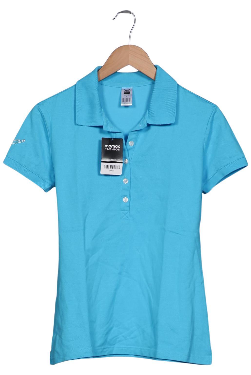 

Trigema Damen Poloshirt, blau, Gr. 38