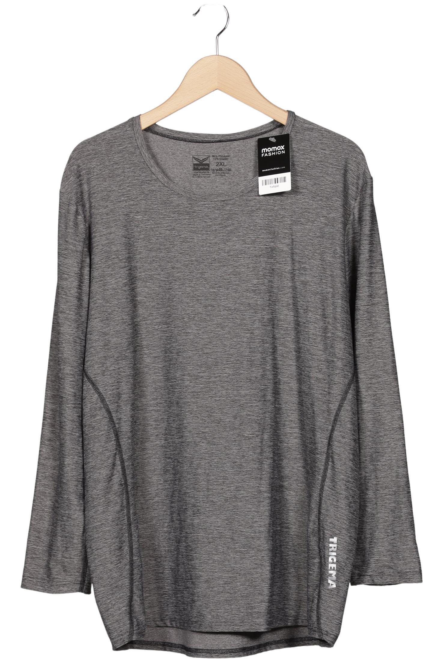 

Trigema Herren Langarmshirt, grau, Gr. 56