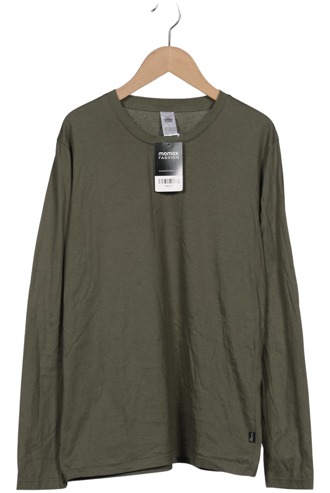 Thumbnail - Trigema Herren Langarmshirt, grün, Gr. 46