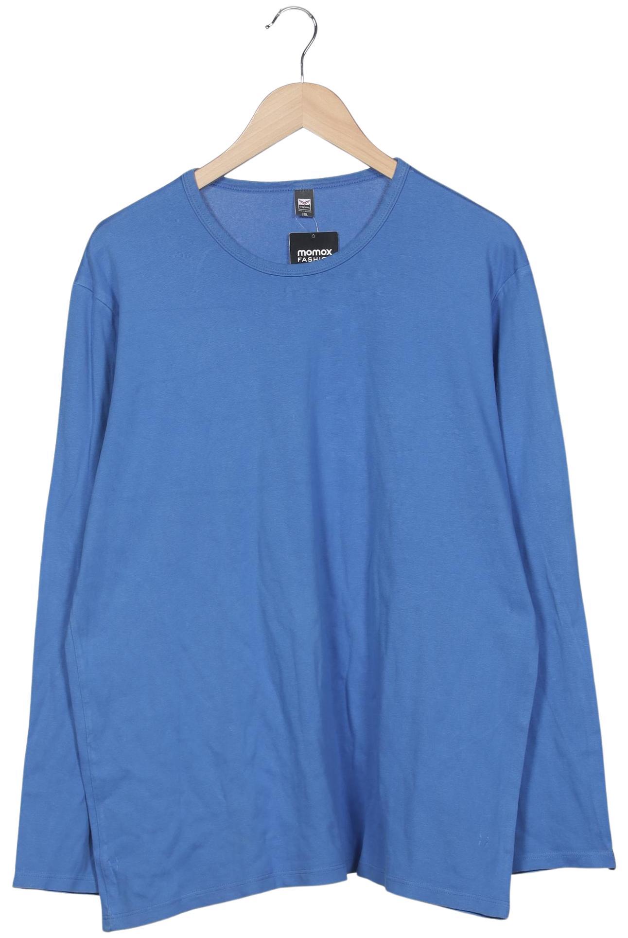 

Trigema Herren Langarmshirt, blau, Gr. 58