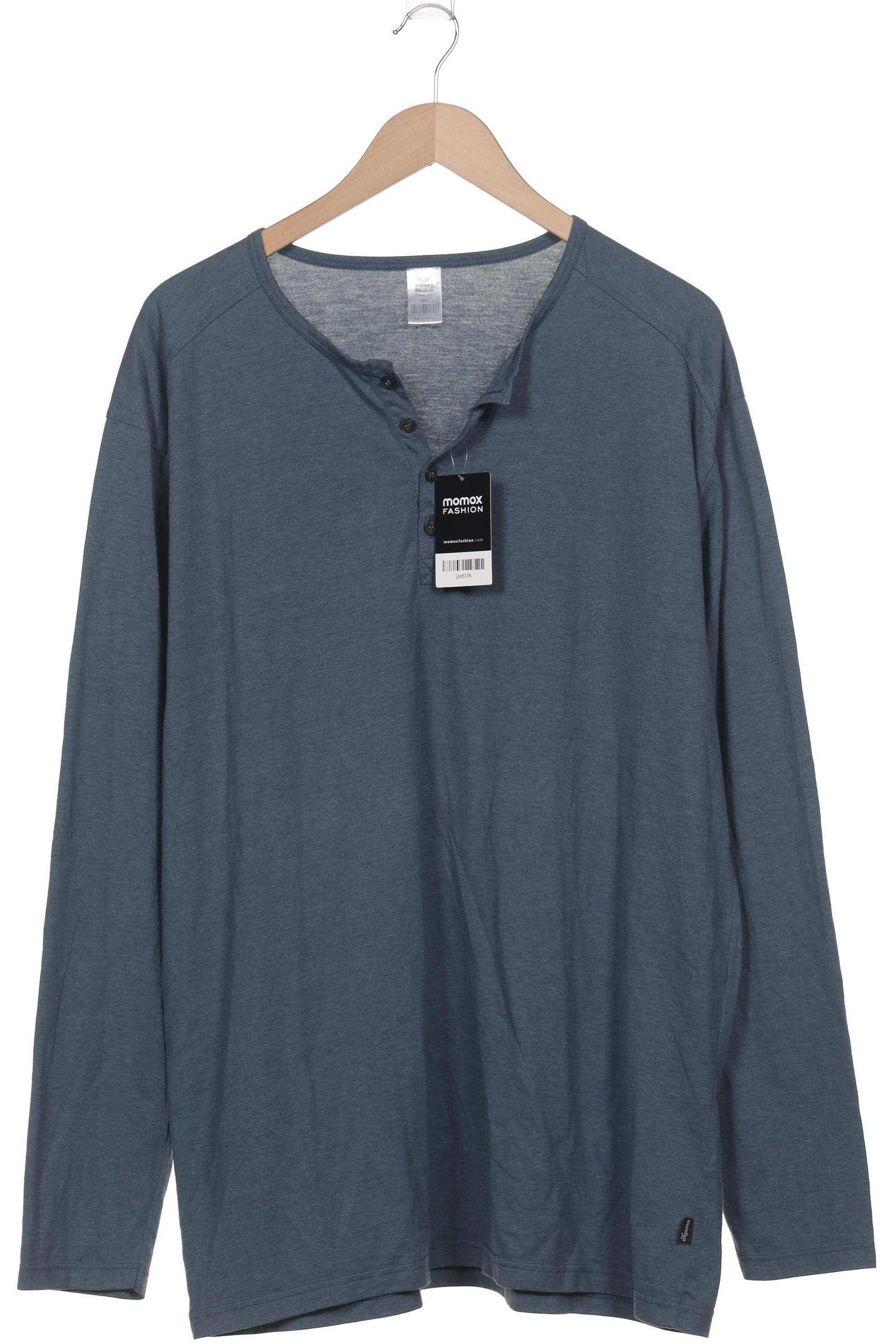 

Trigema Herren Langarmshirt, blau, Gr. 56