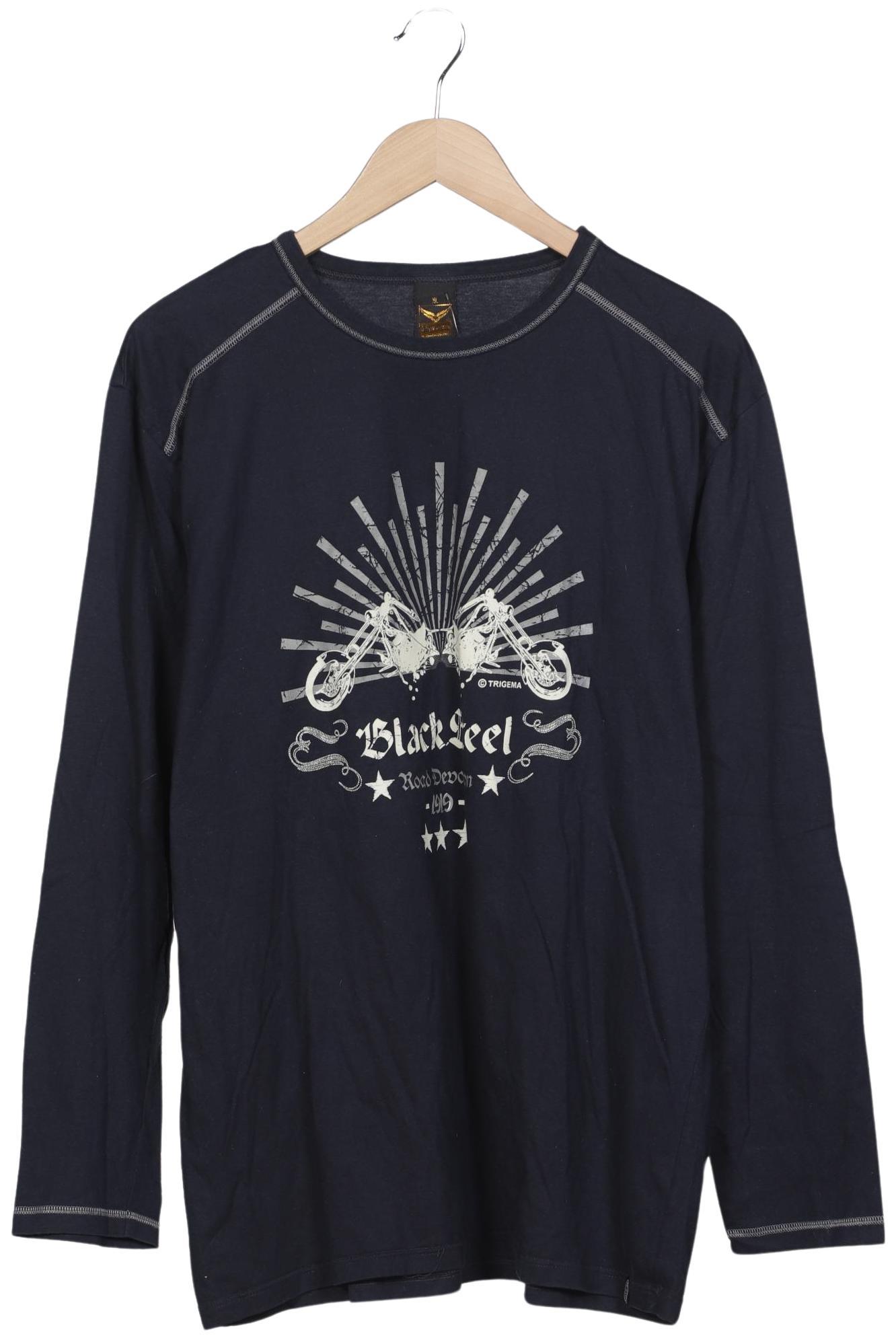 Thumbnail - Trigema Herren Langarmshirt, marineblau, Gr. 54