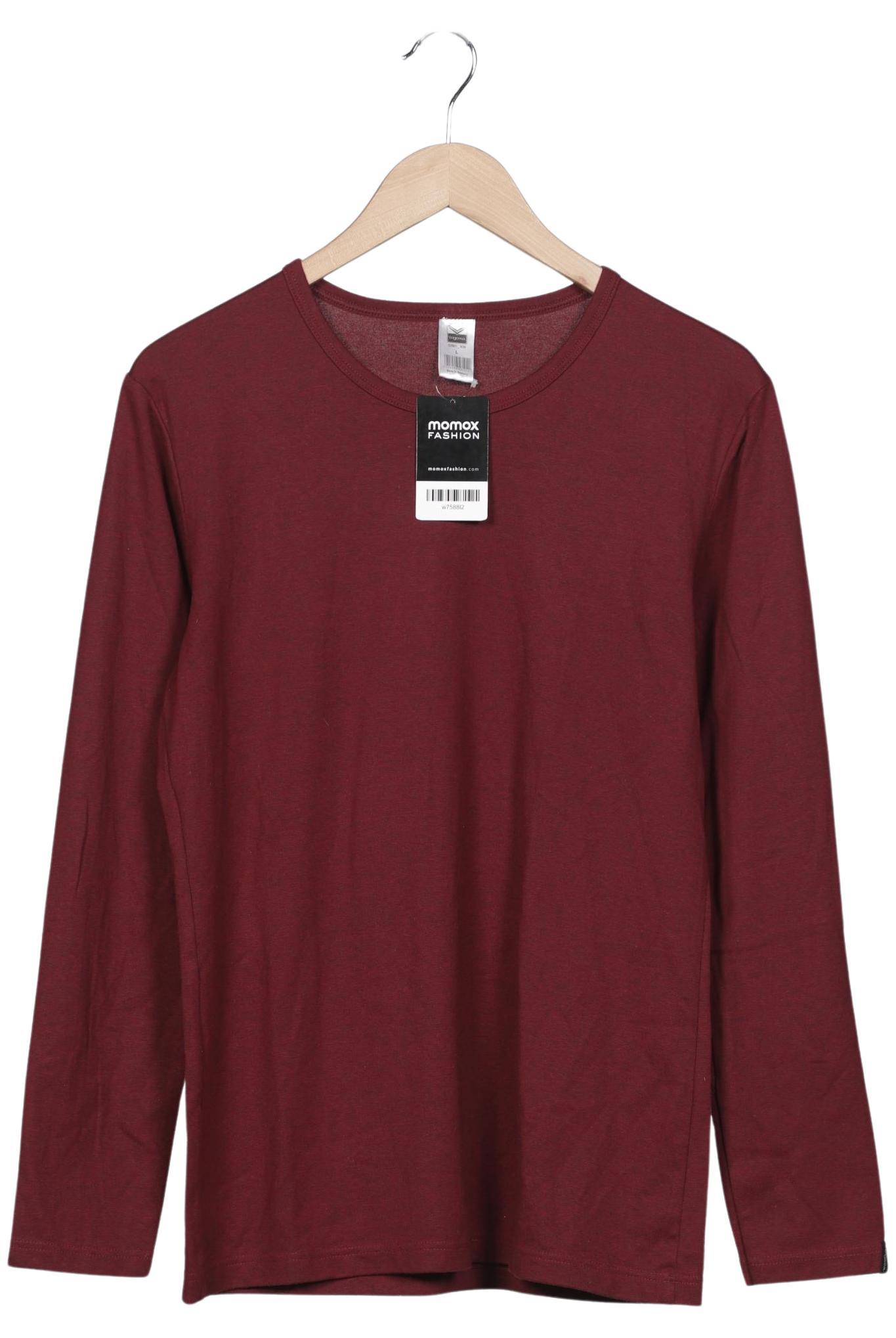 

Trigema Herren Langarmshirt, bordeaux, Gr. 52