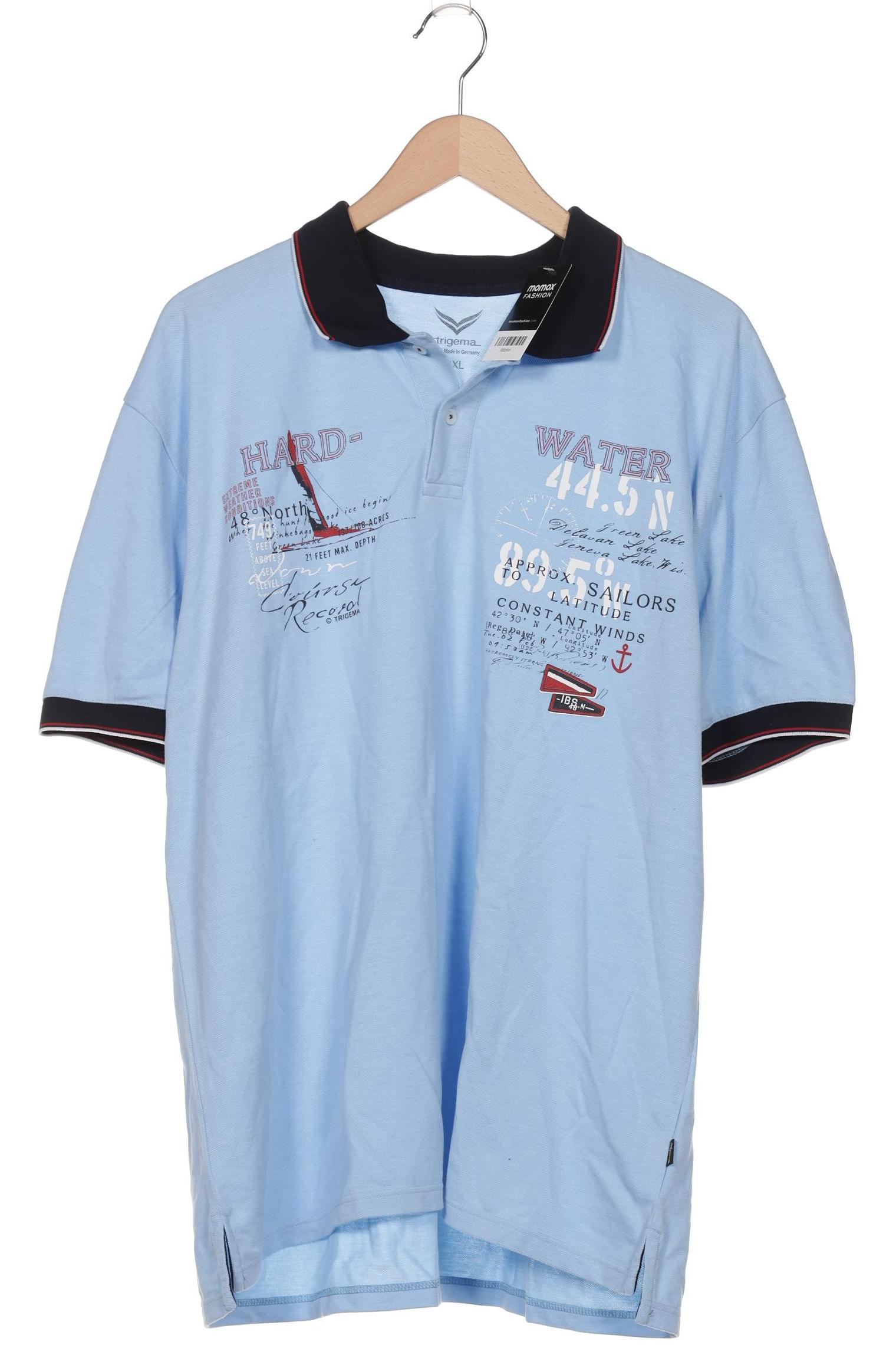 

Trigema Herren Poloshirt, hellblau, Gr. 56