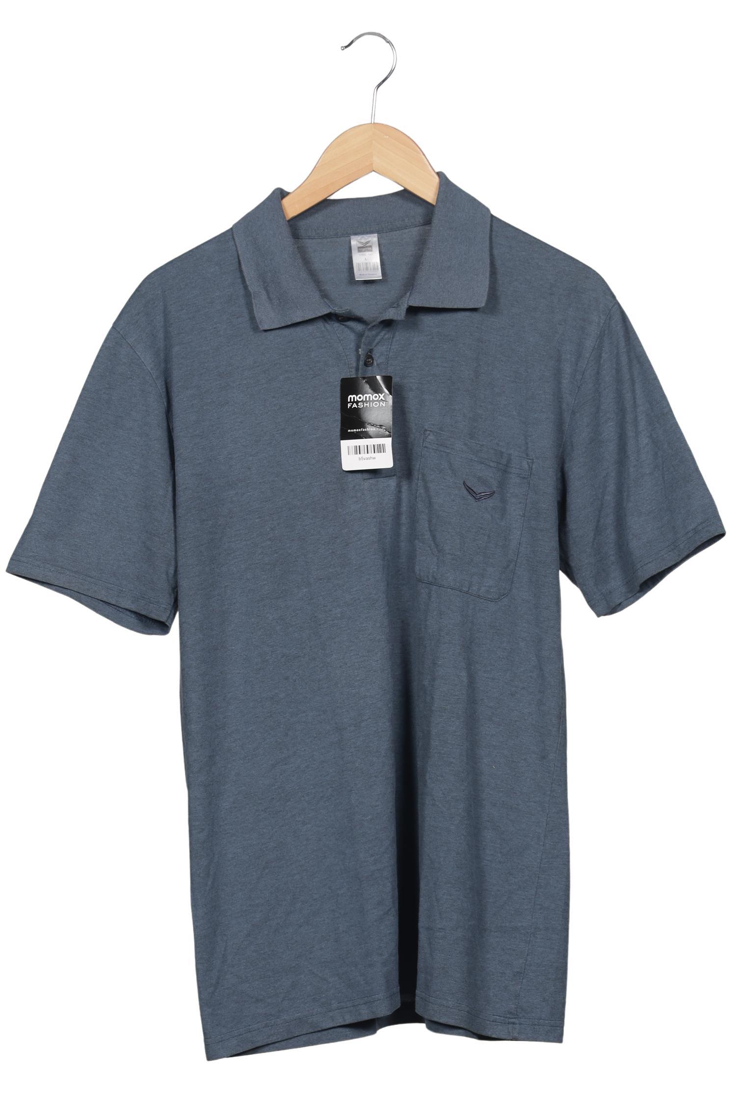 Thumbnail - Trigema Herren Poloshirt, blau, Gr. 52