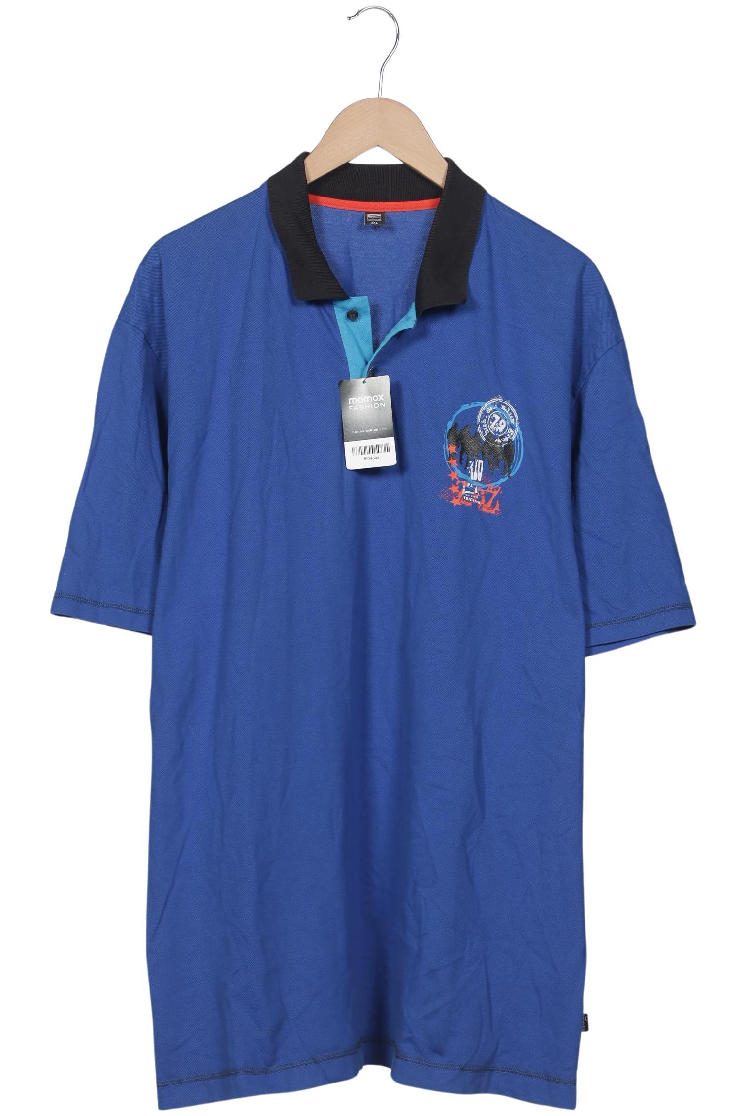 

Trigema Herren Poloshirt, blau, Gr. 58