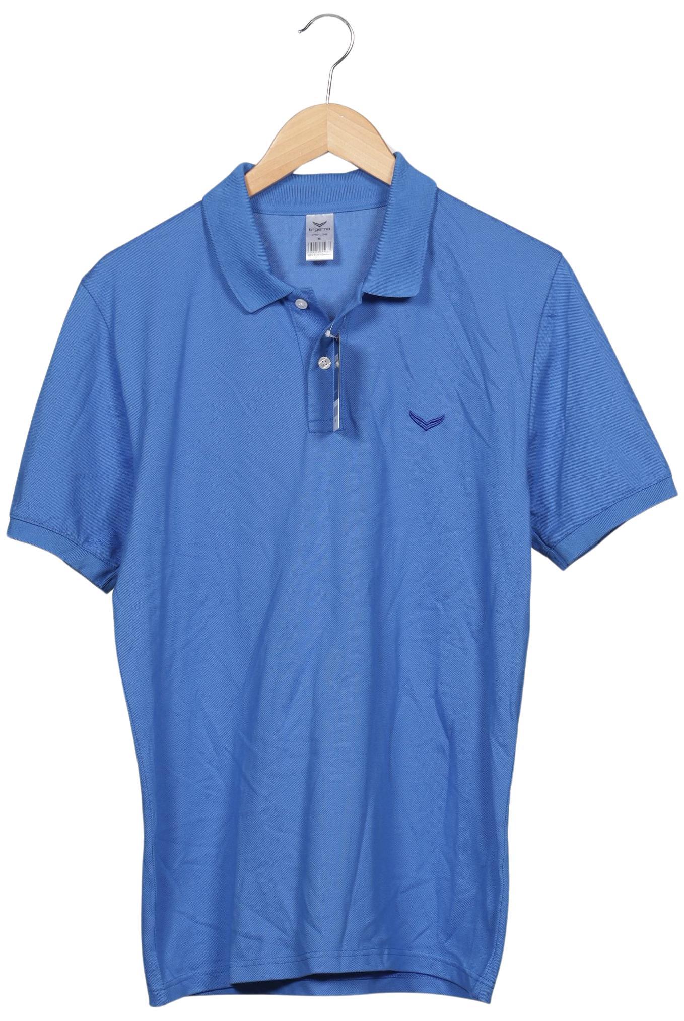 

Trigema Herren Poloshirt, blau, Gr. 48
