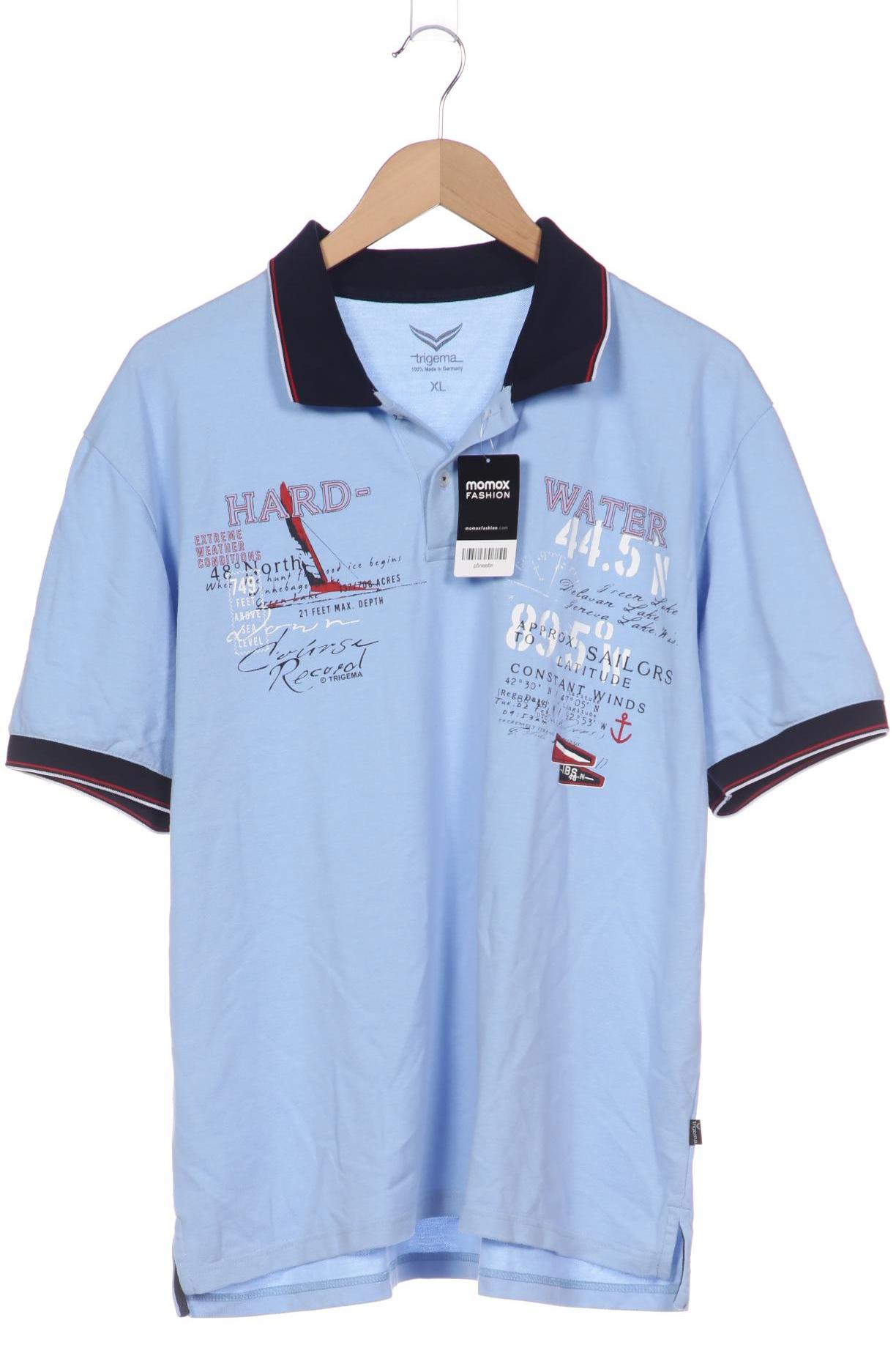 

Trigema Herren Poloshirt, blau, Gr. 54