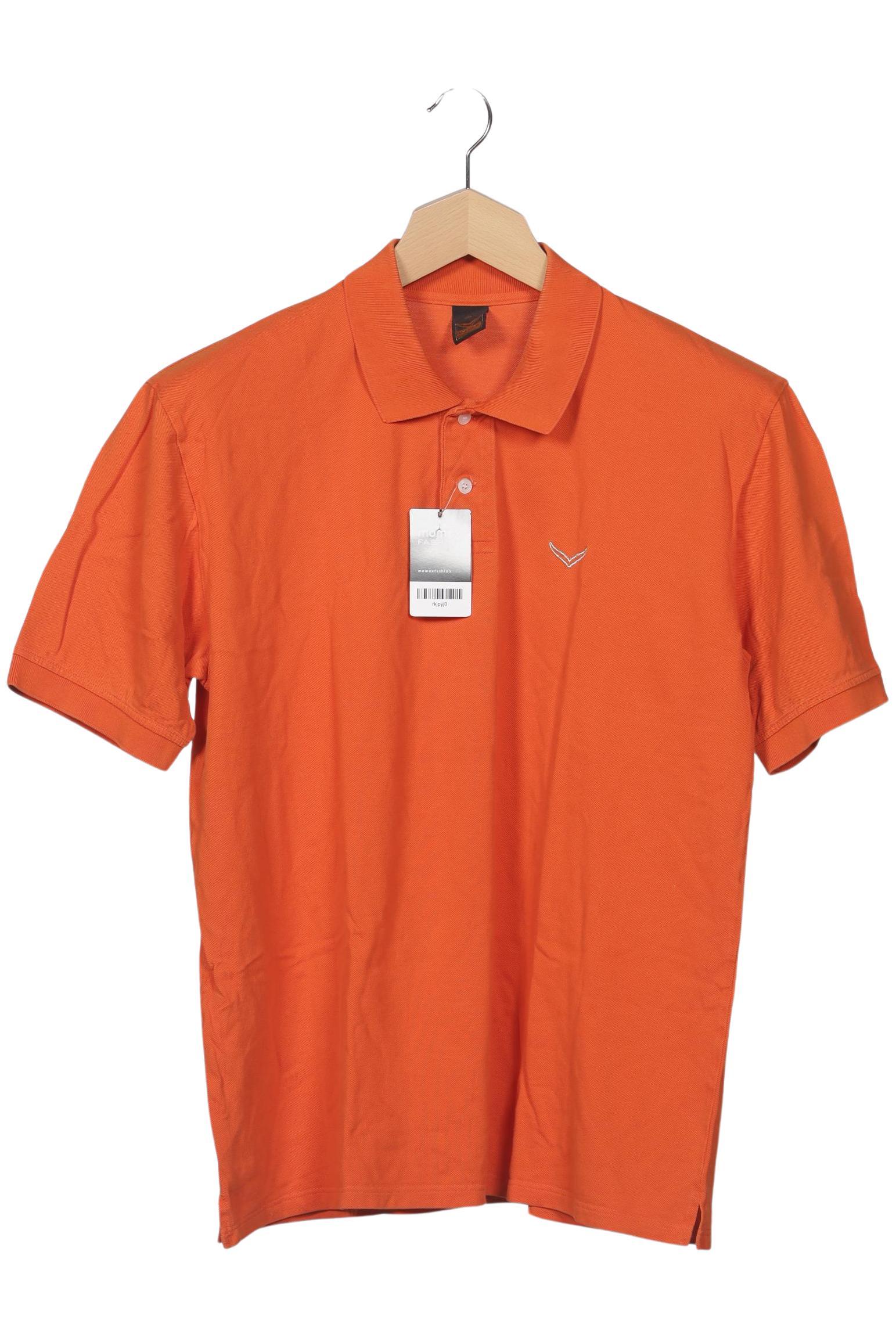 Thumbnail - Trigema Herren Poloshirt, orange, Gr. 56