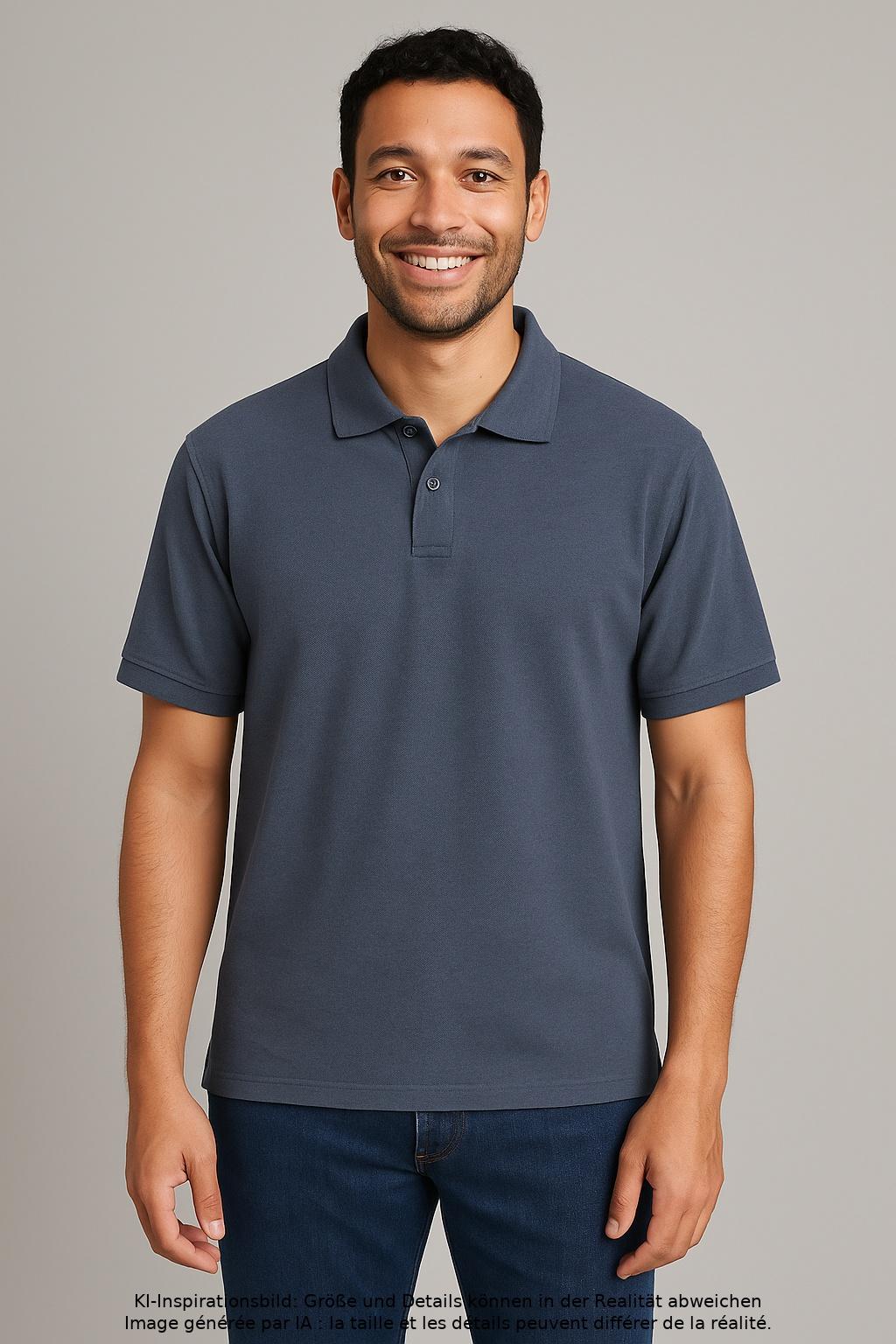 

Trigema Herren Poloshirt, blau, Gr. 54