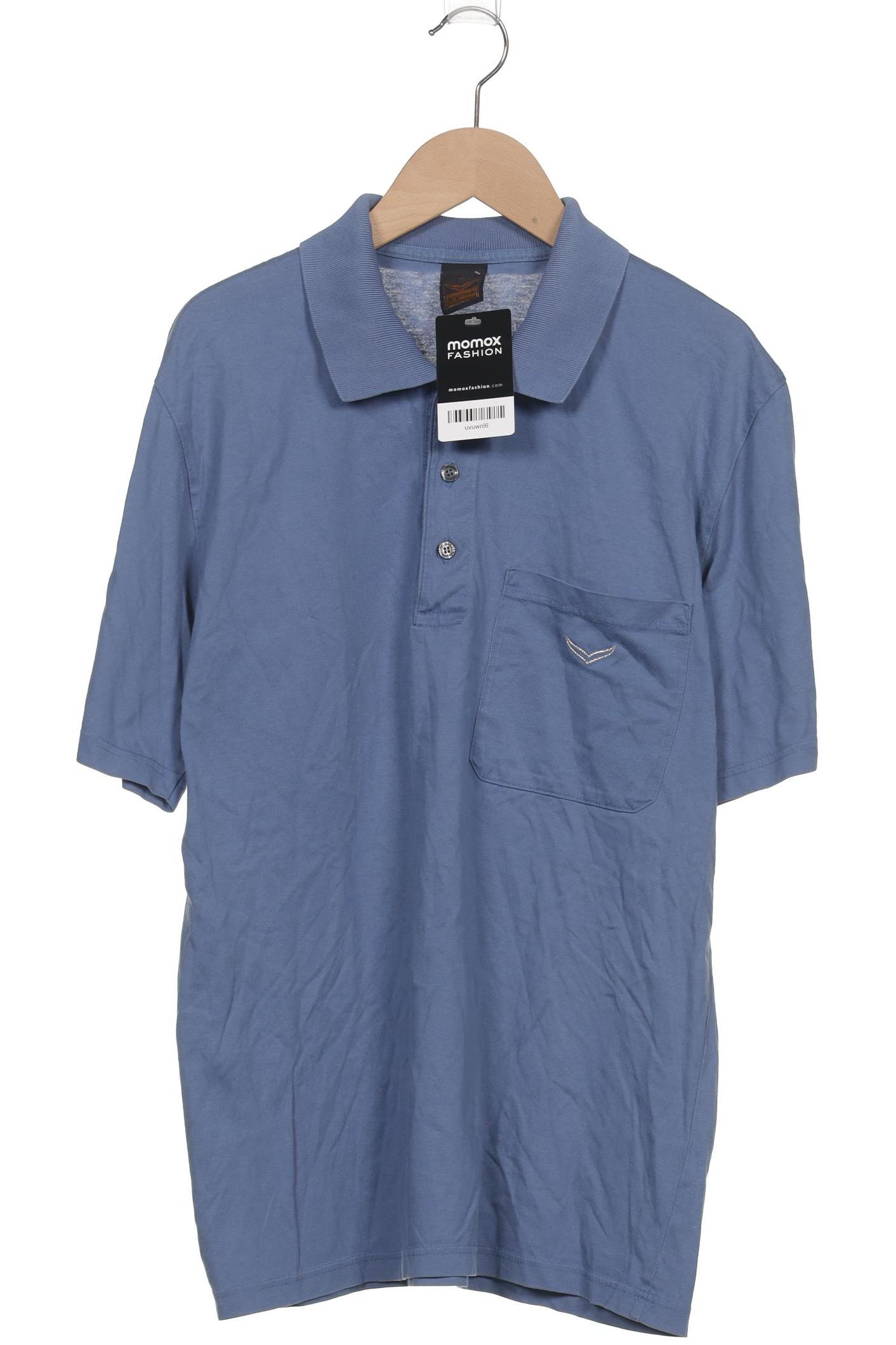 

Trigema Herren Poloshirt, blau, Gr. 48