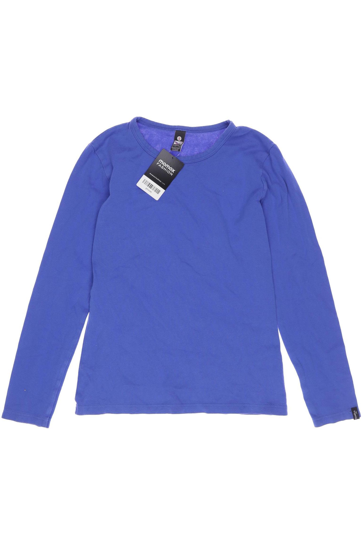 

Trigema Damen Langarmshirt, blau, Gr. 164