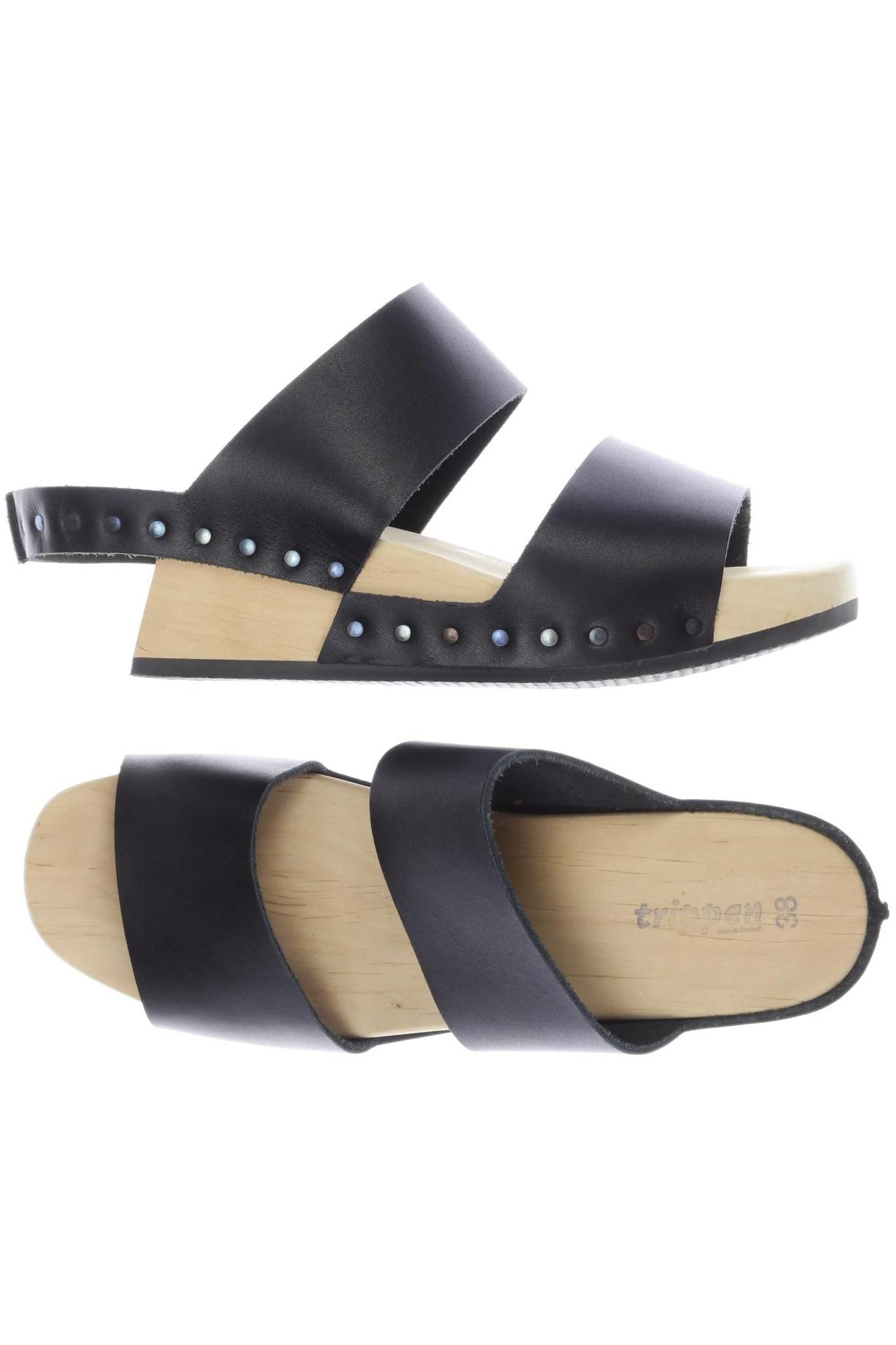 

trippen Damen Sandale, schwarz, Gr. 38