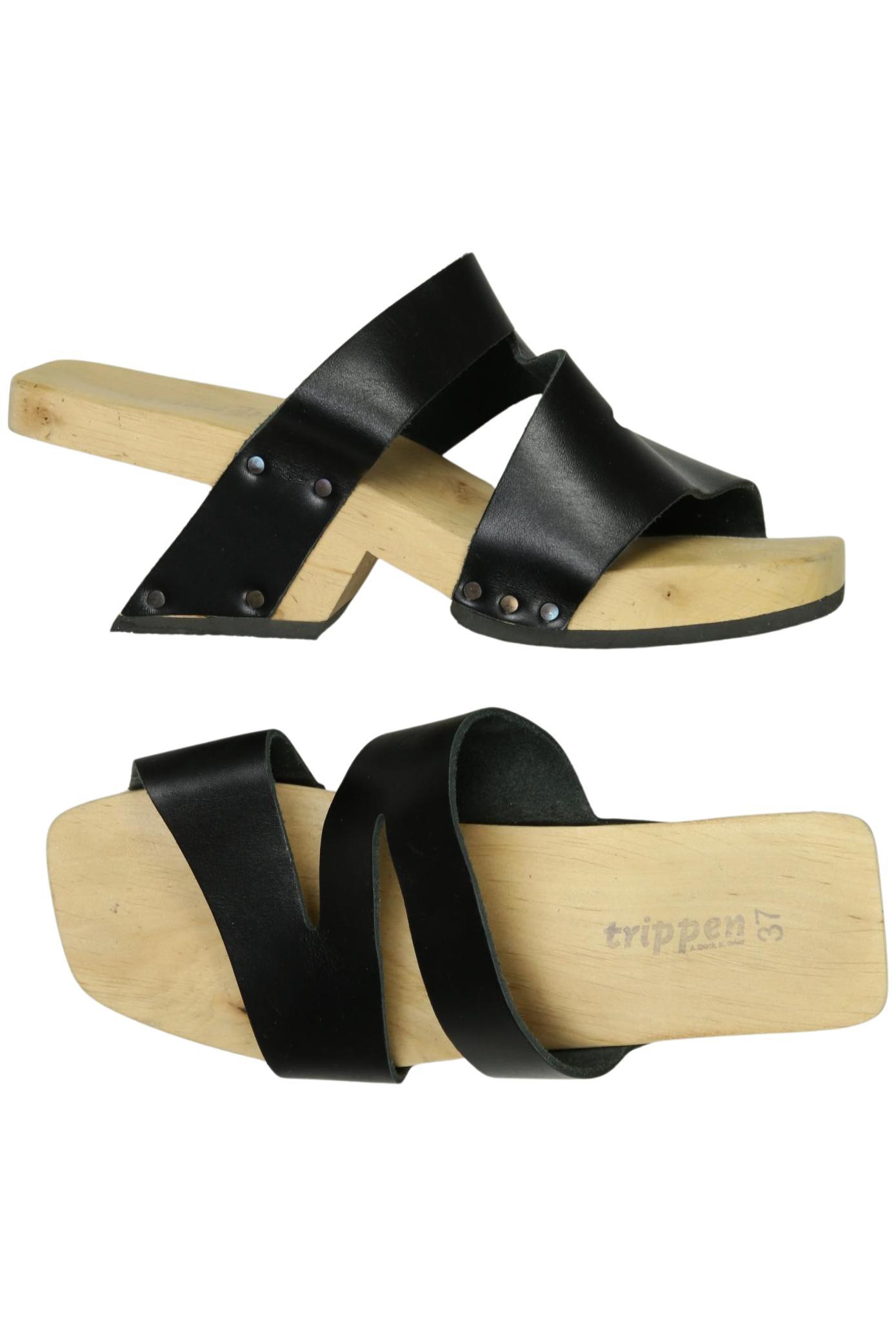 

trippen Damen Sandale, schwarz, Gr. 37