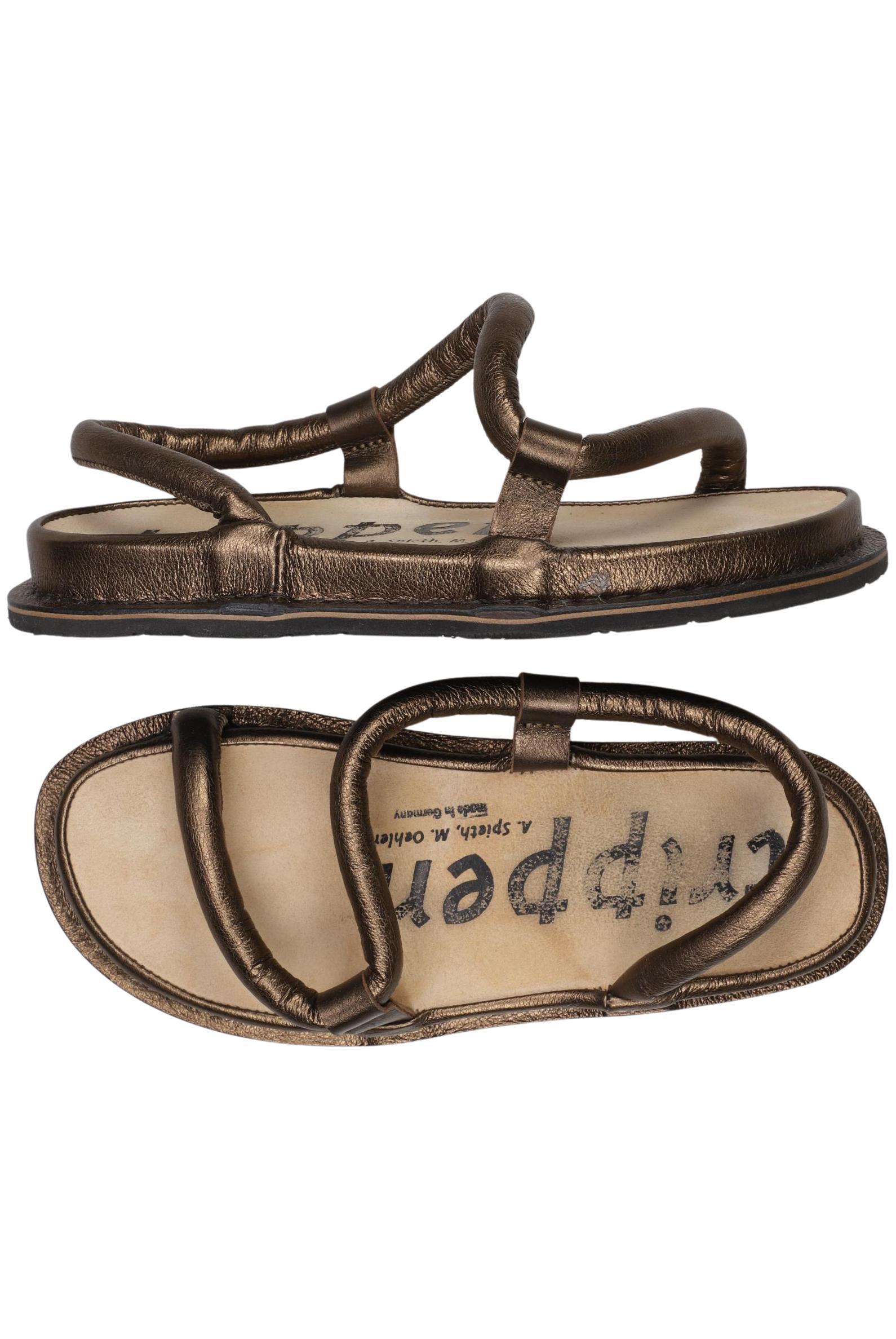 

trippen Damen Sandale, gold, Gr. 37