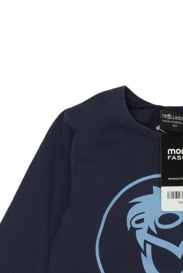 Thumbnail - Trollkids Jungen Langarmshirt, marineblau, Gr. 92