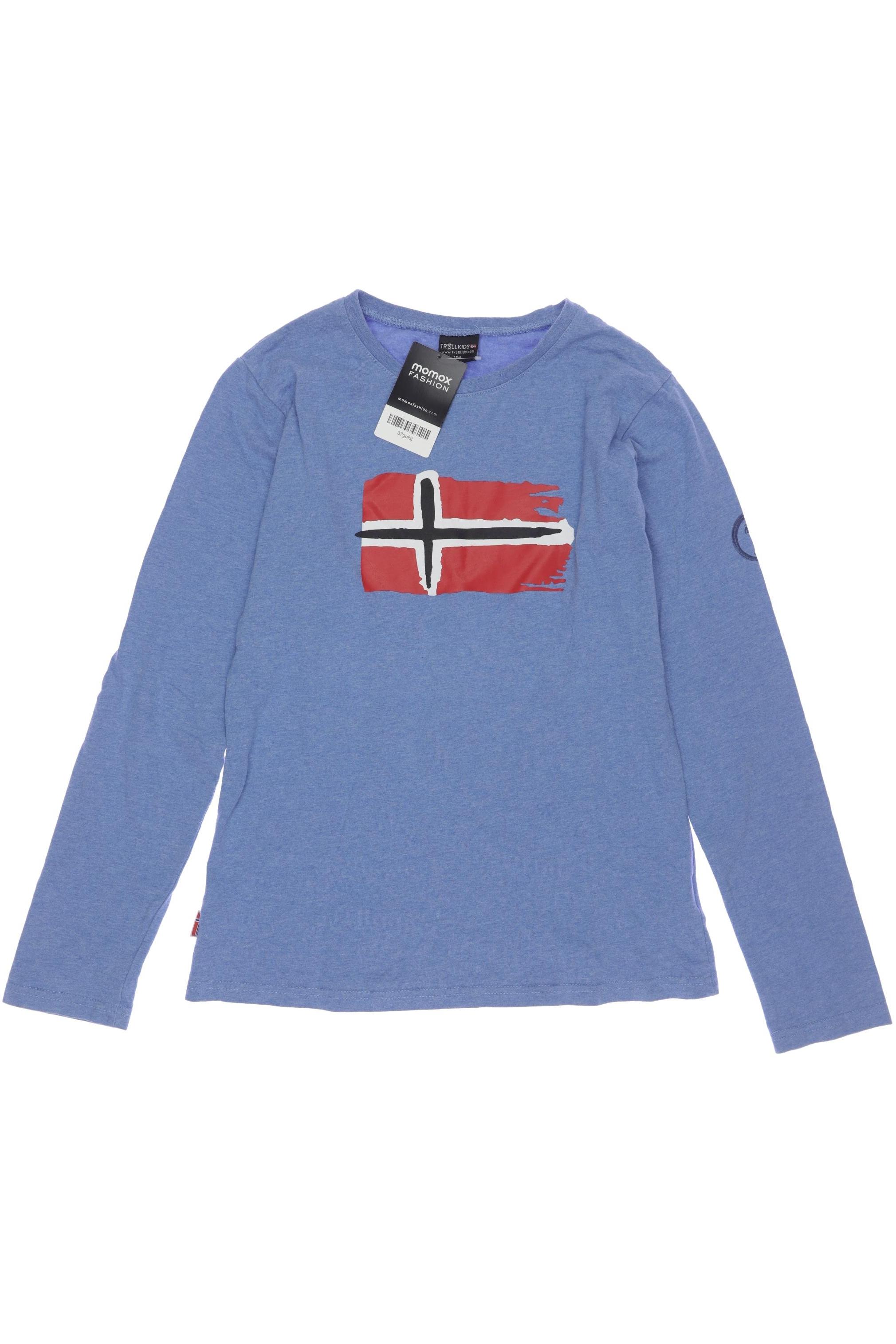 

Trollkids Herren Langarmshirt, blau, Gr. 164