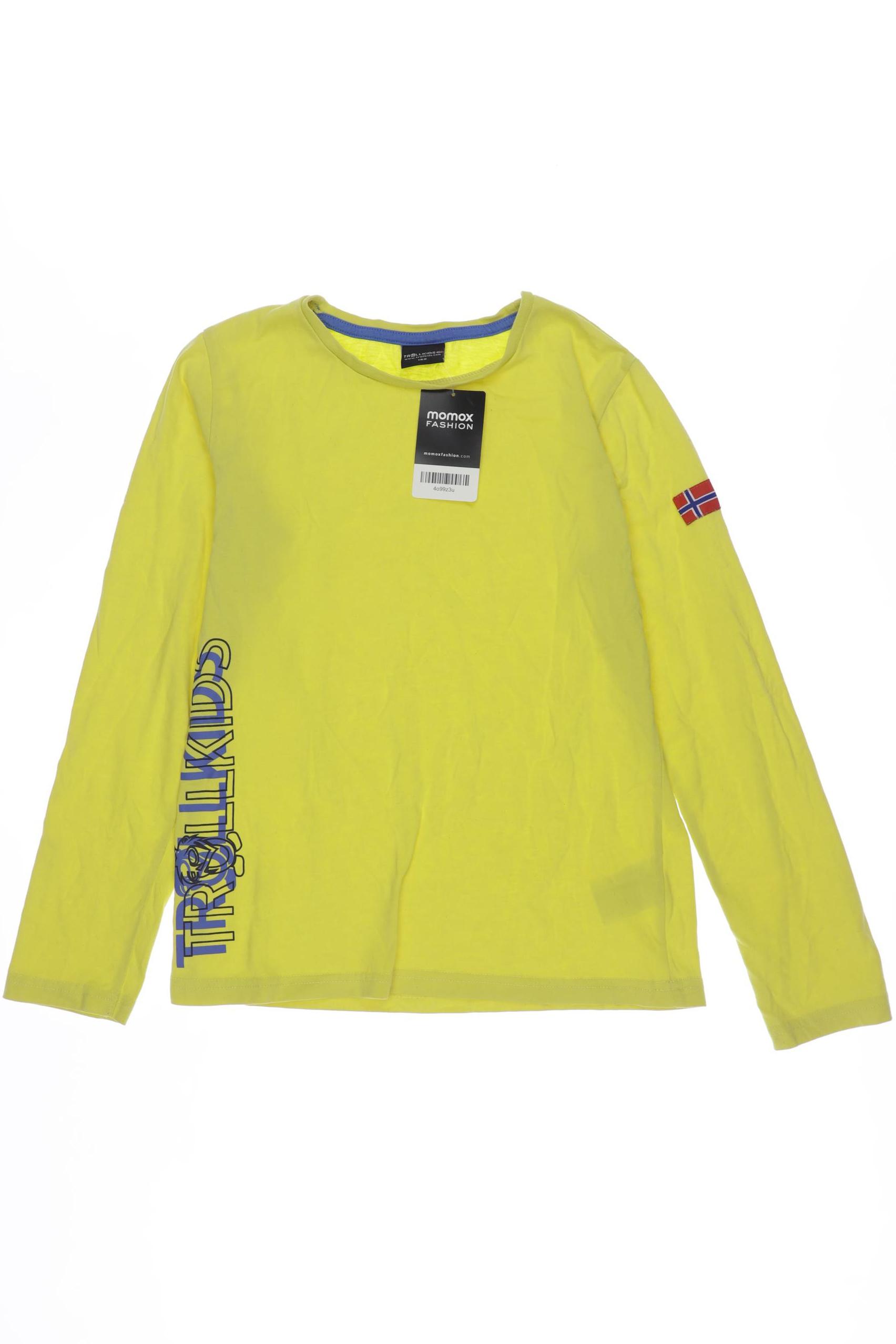 

Trollkids Herren Langarmshirt, gelb, Gr. 152