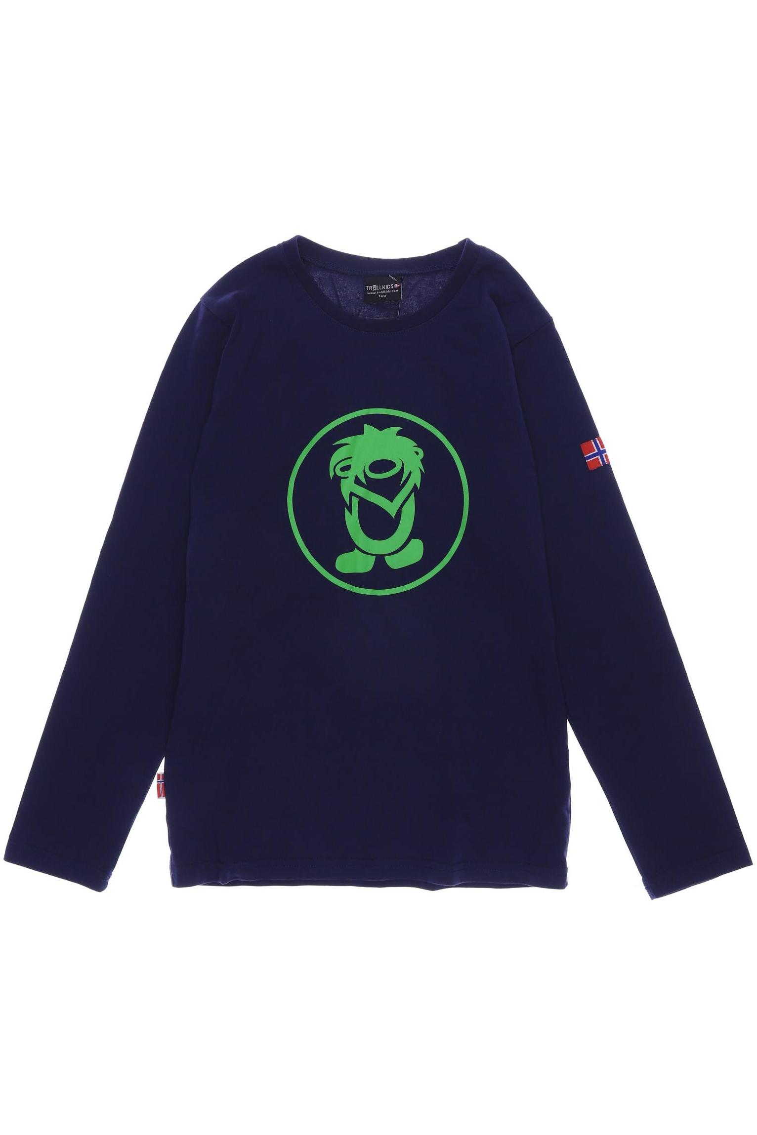 

Trollkids Jungen Langarmshirt, marineblau