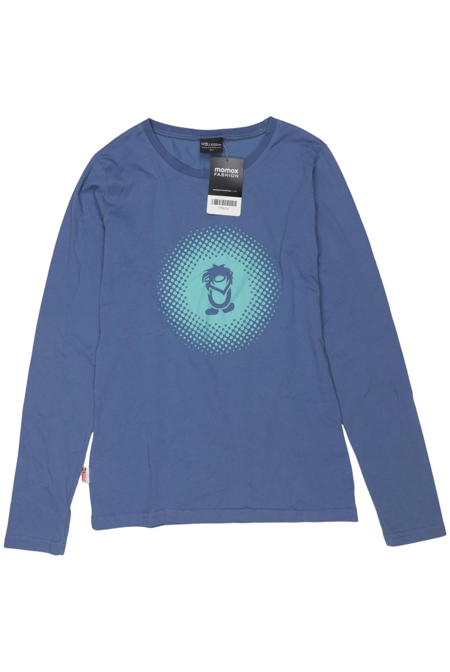 

Trollkids Jungen Langarmshirt, blau, Gr. 164
