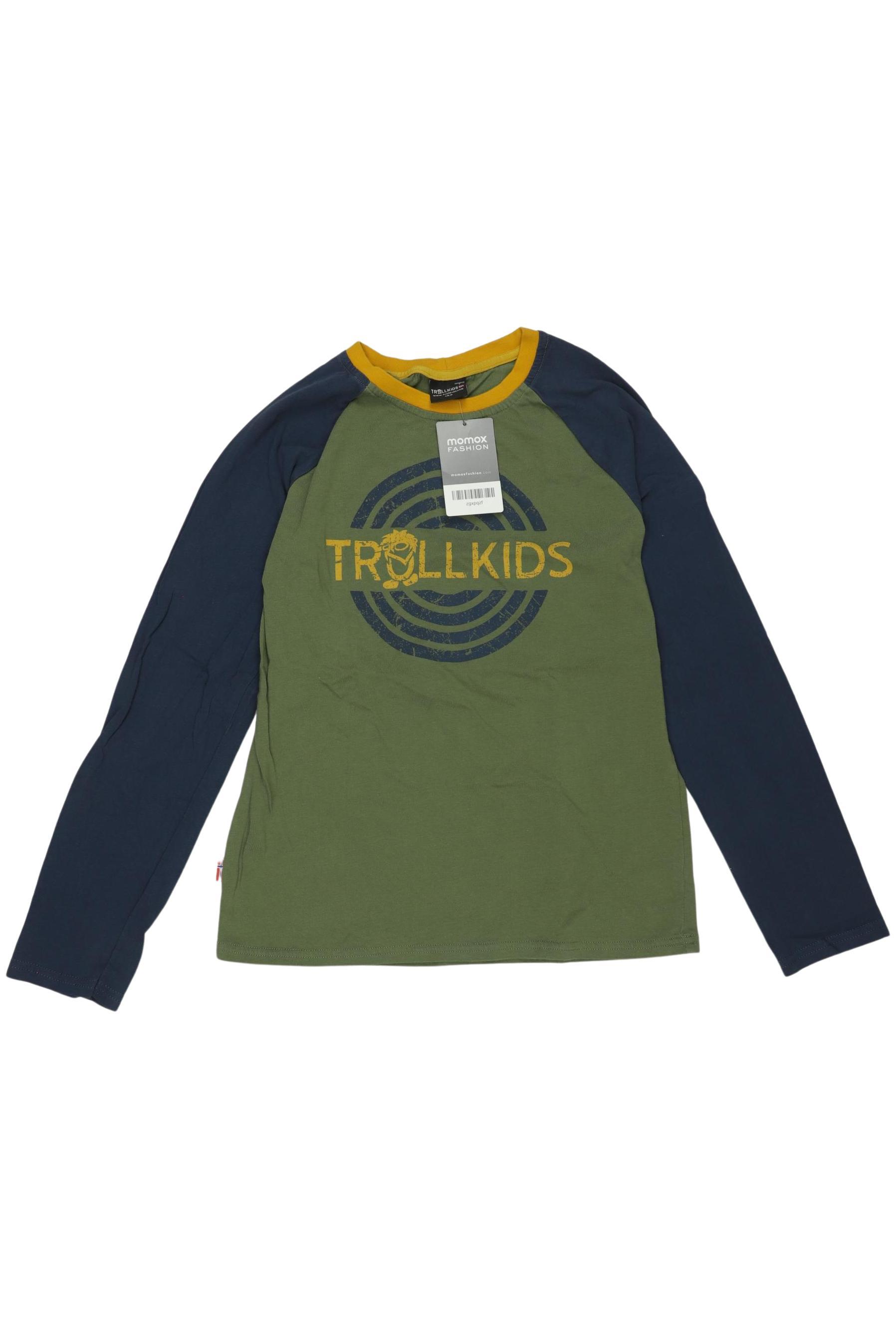 

Trollkids Jungen Langarmshirt, grün, Gr. 152