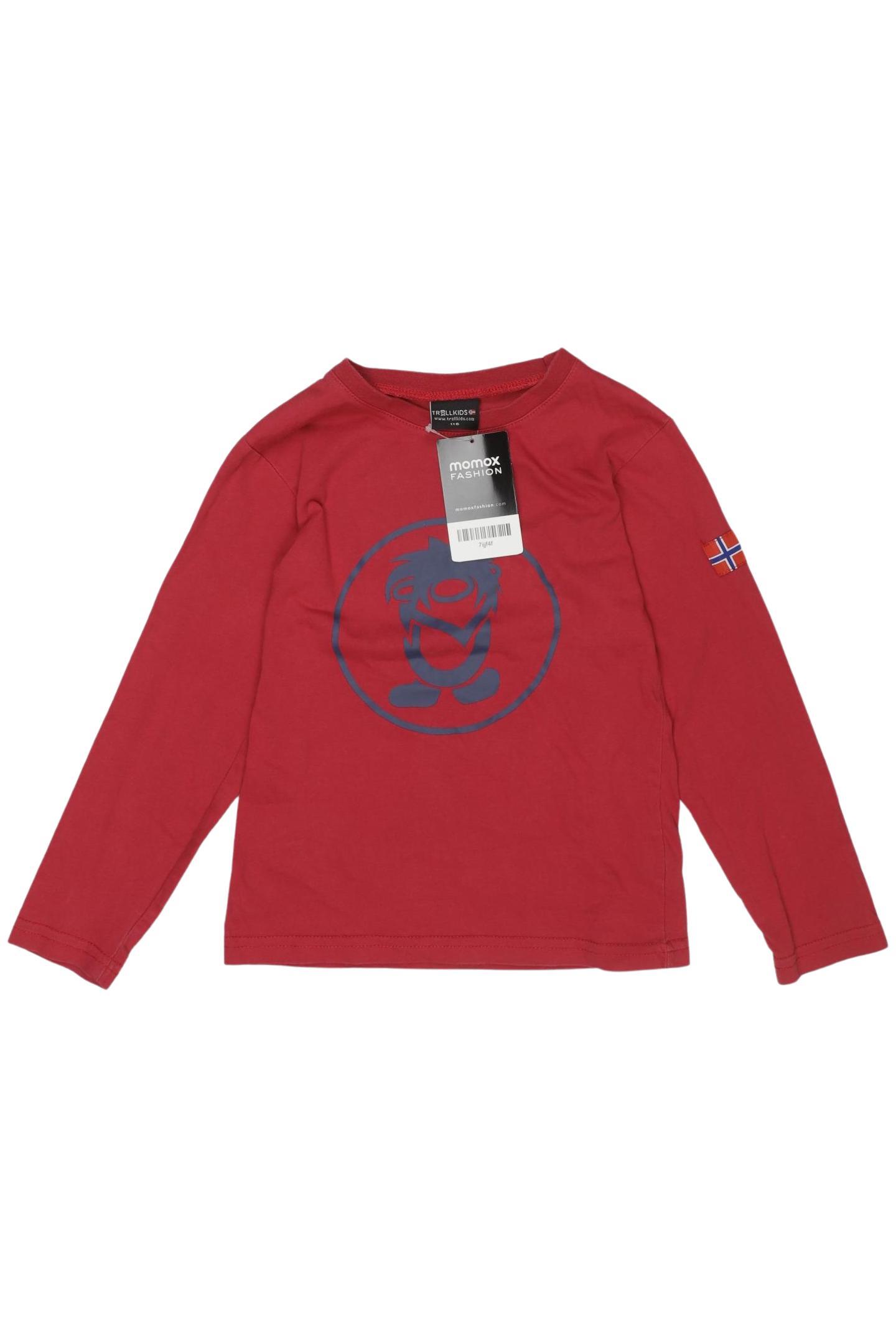 

Trollkids Jungen Langarmshirt, rot, Gr. 116